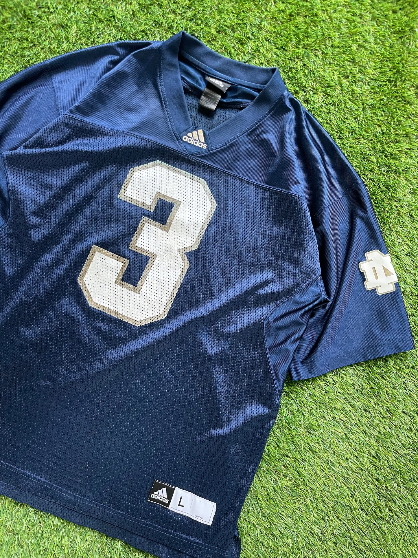 Vintage Notre Dame #3 Football Jersey Large