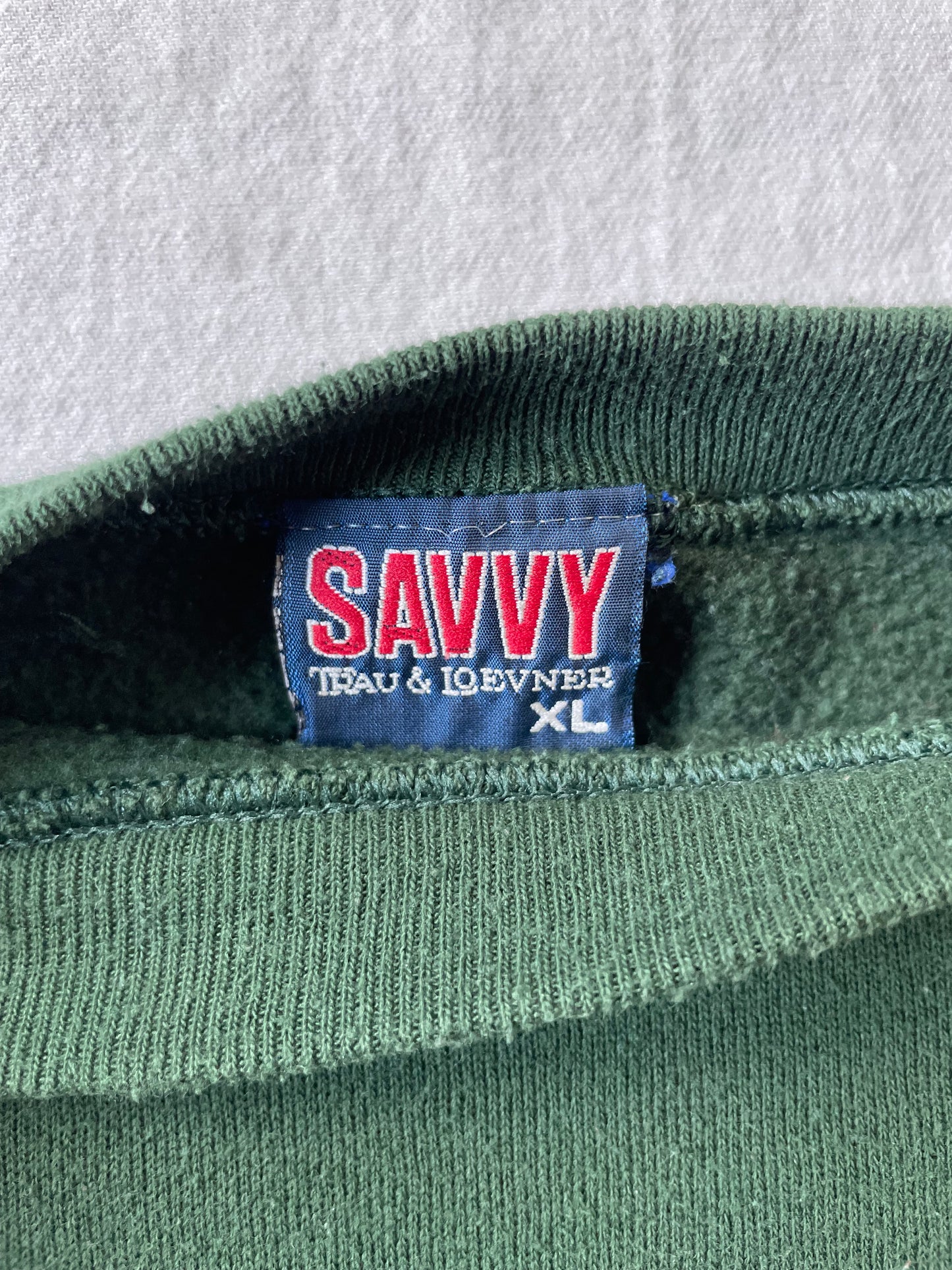 Vintage Notre Dame Green Crewneck XLarge