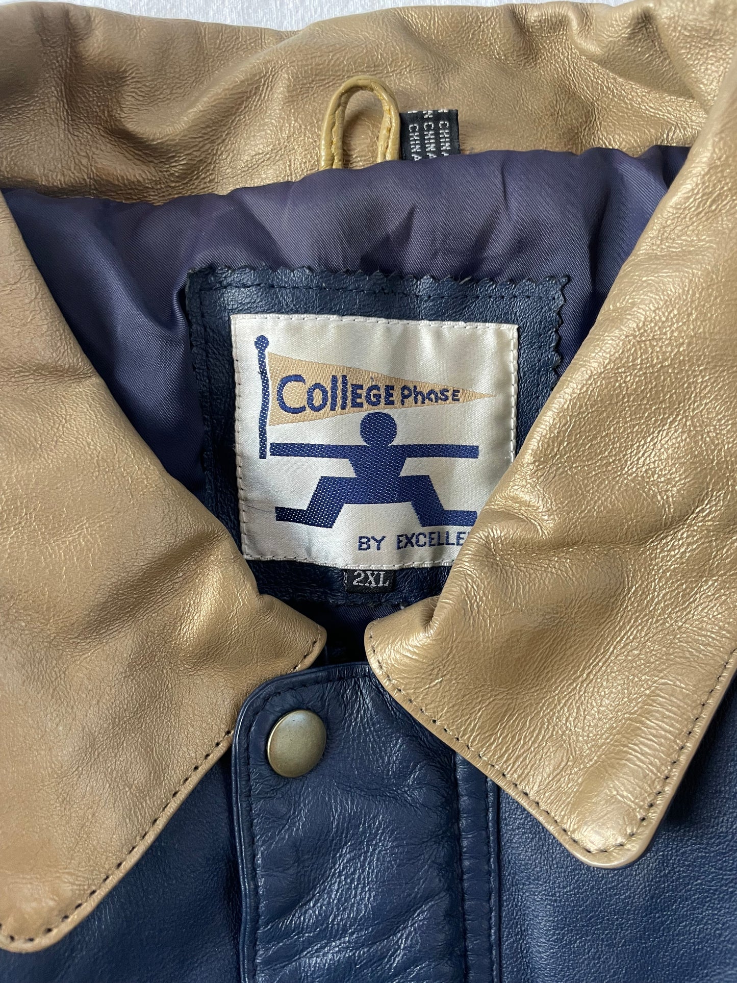 Vintage Notre Dame Leather Jacket 2XL