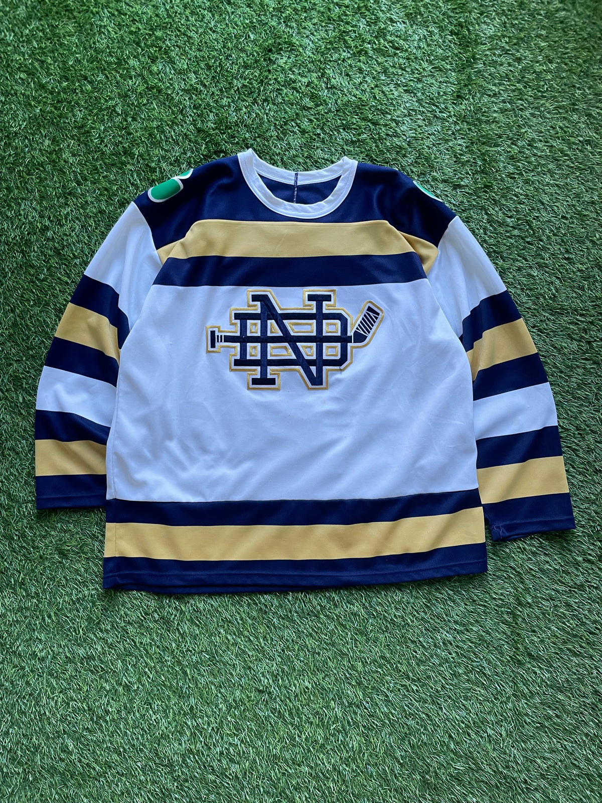 Vintage Notre Dame Hockey Jersey Large/XLarge
