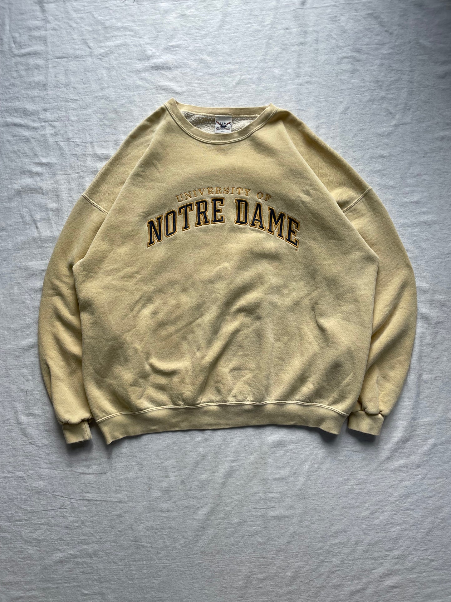 Vintage University of Notre Dame Crewneck XLarge/2XL