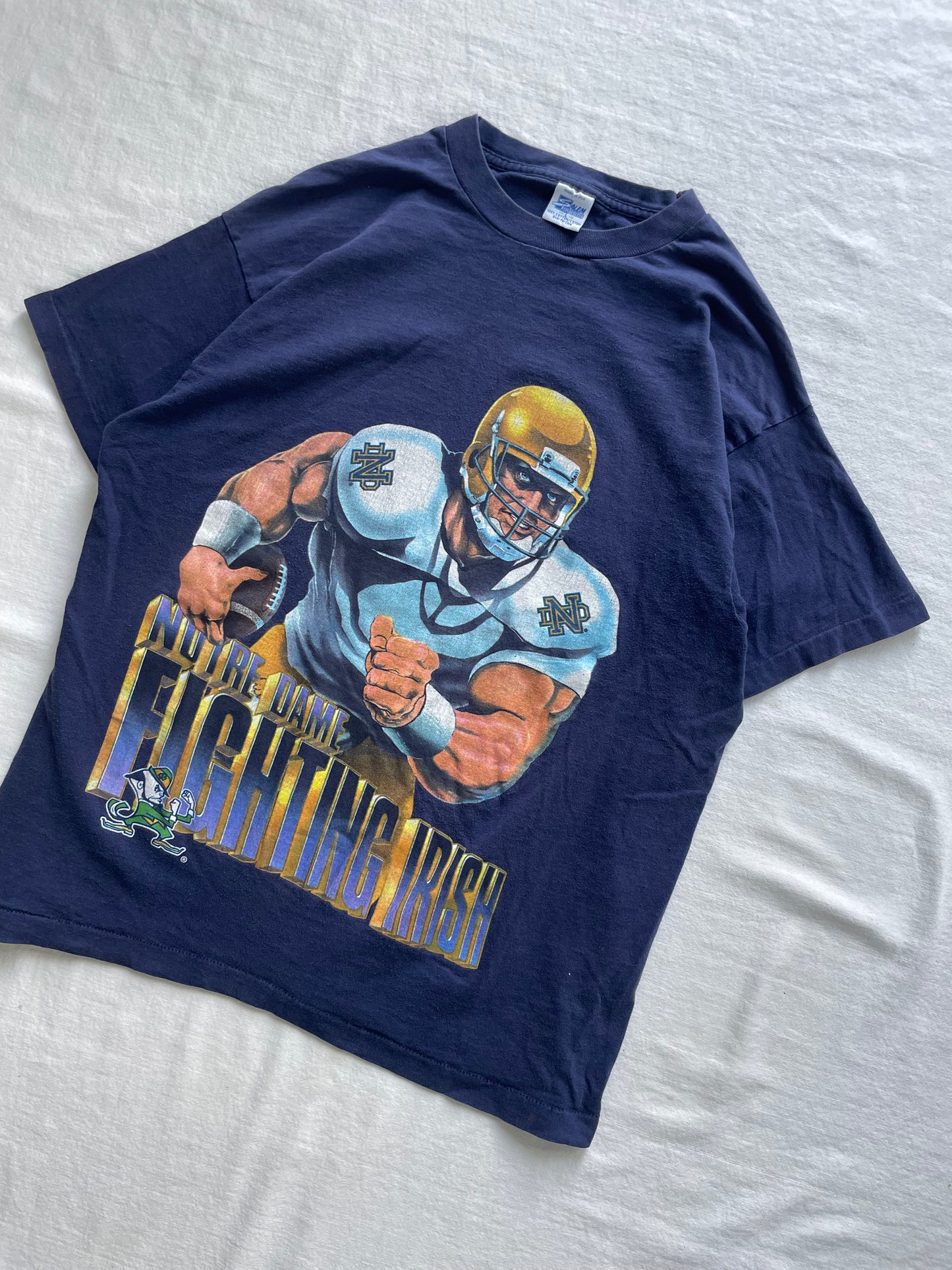 Vintage Notre Dame Football Tee Medium/Large