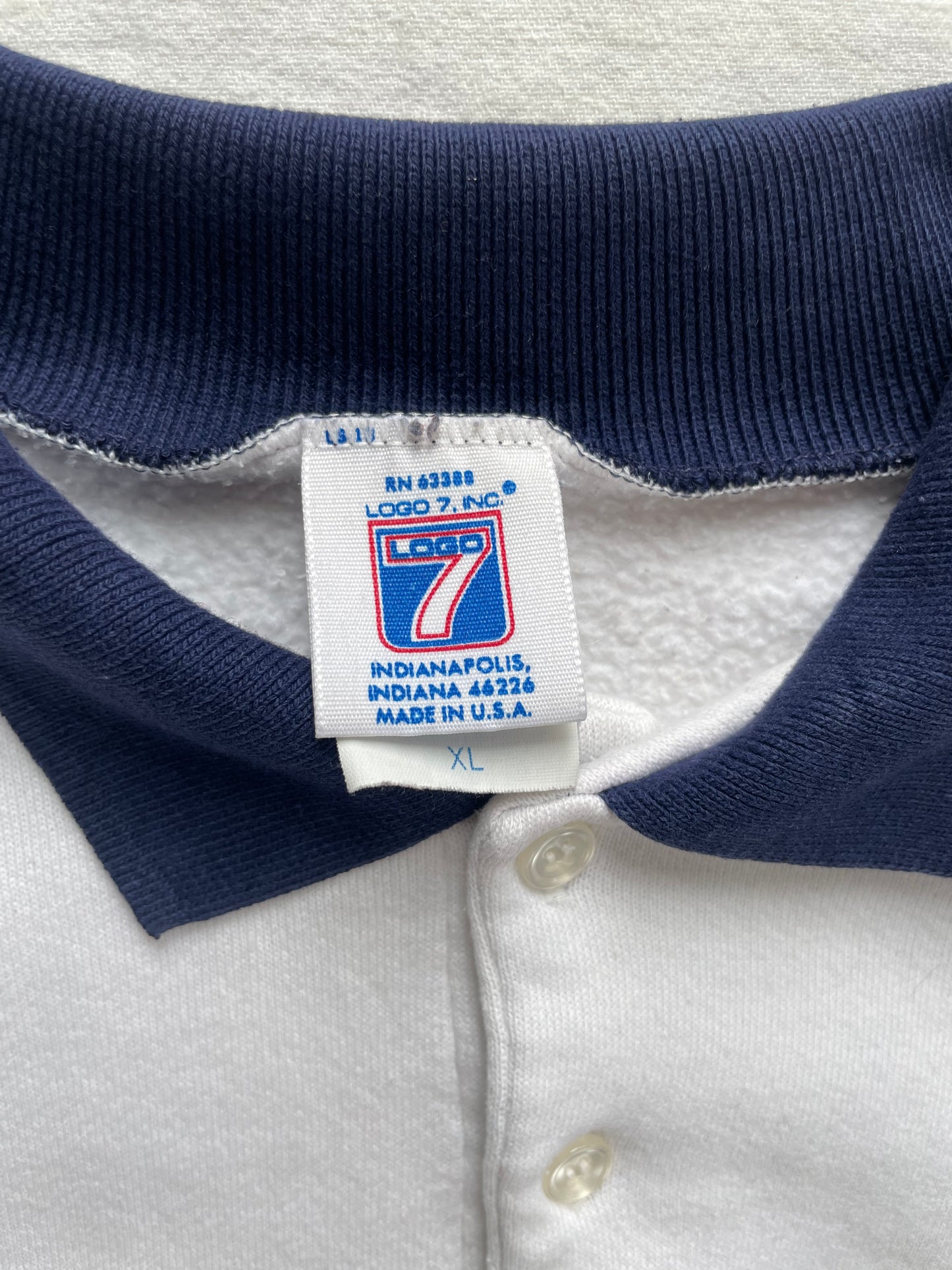 Vintage Notre Dame Rugby Polo Sweatshirt Large/XLarge