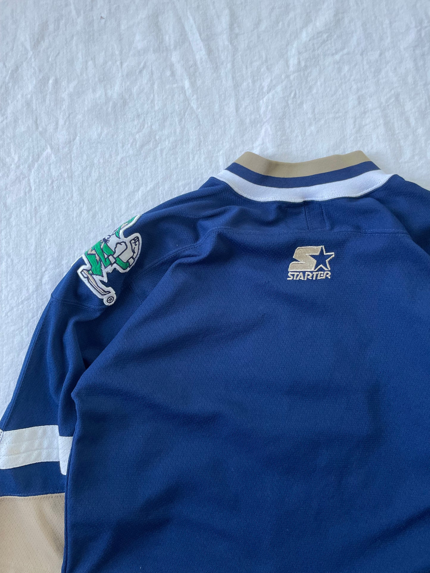 Vintage Notre Dame Starter Hockey Jersey Youth Large/XLarge