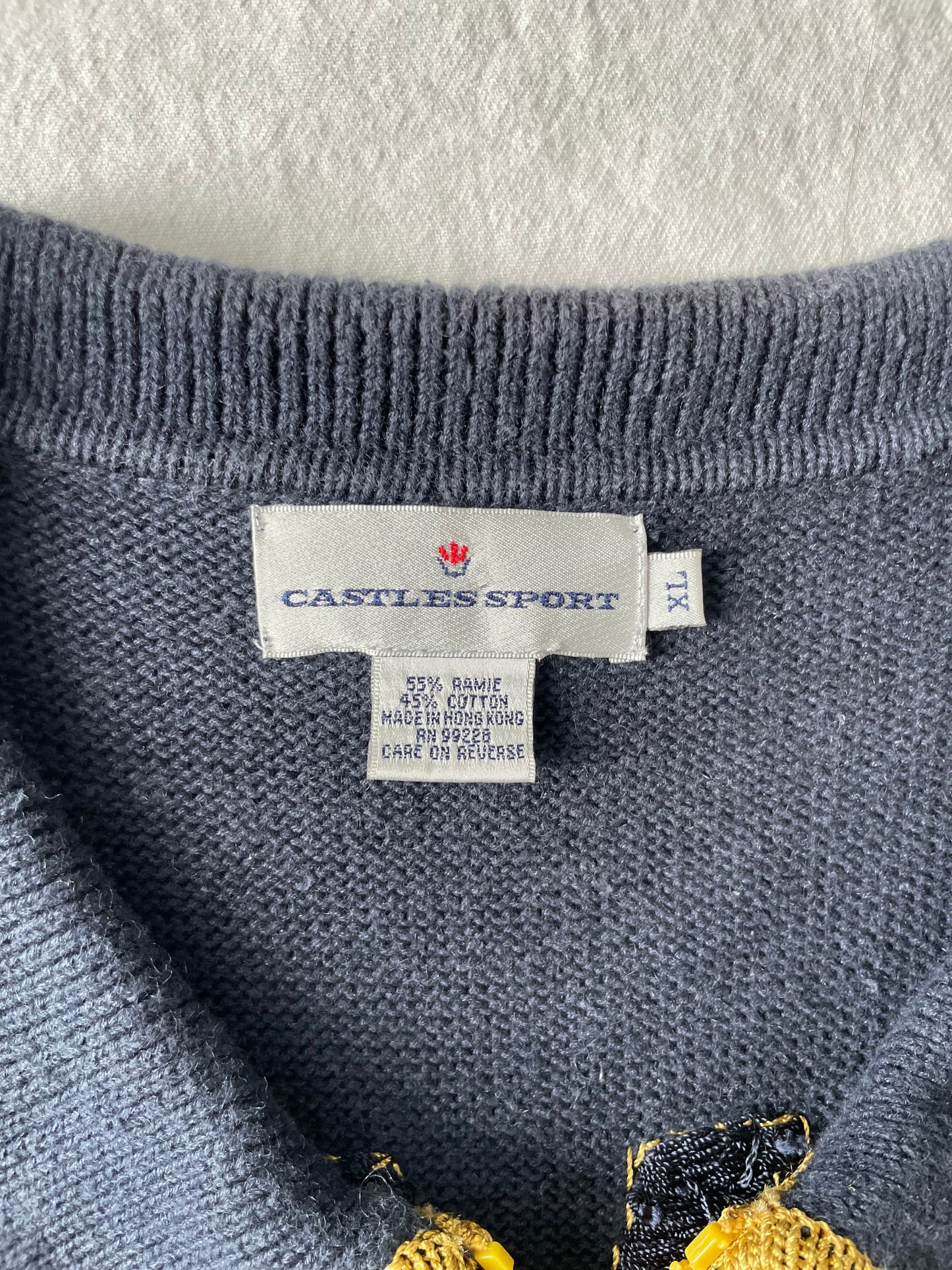 Vintage Notre Dame Sweater Vest XLarge