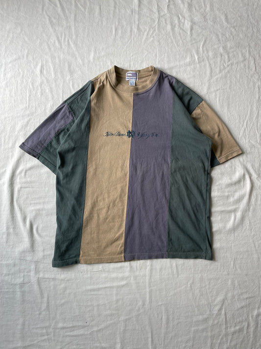 Vintage Notre Dame Color Blocked T-shirt XLarge