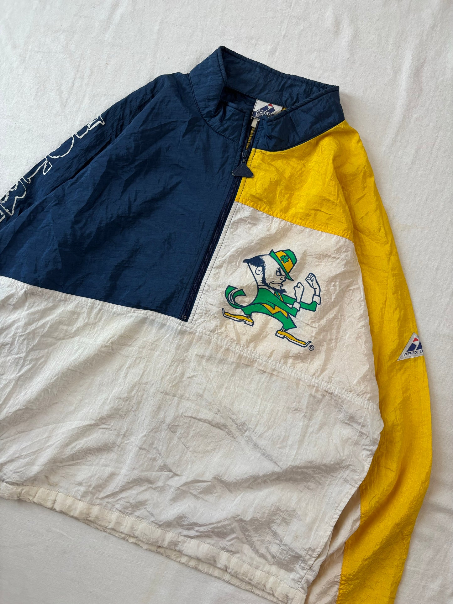Vintage Notre Dame Windbreaker Jacket XLarge
