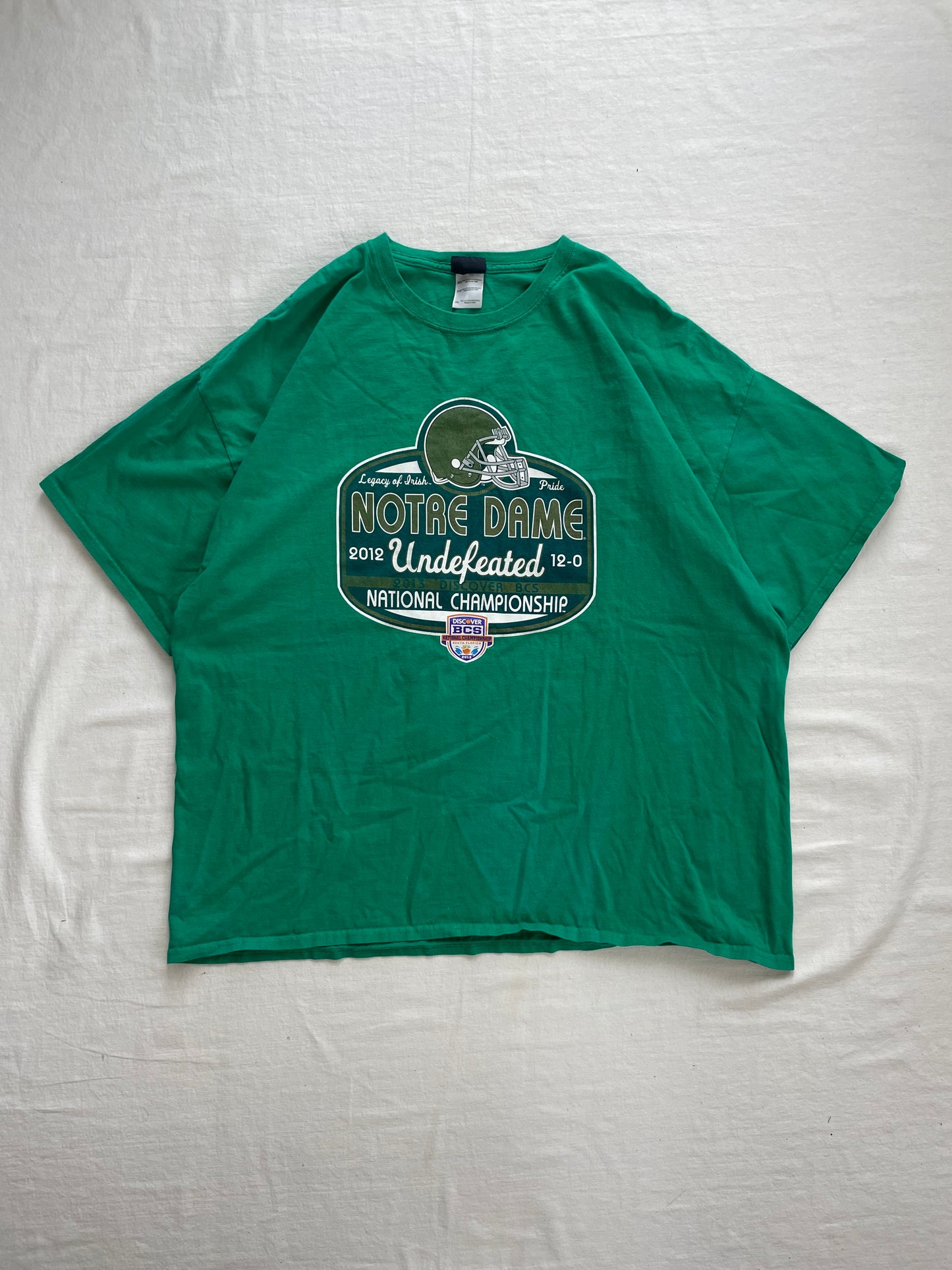 2013 Notre Dame Green National Championship Tee 2XL/3XL