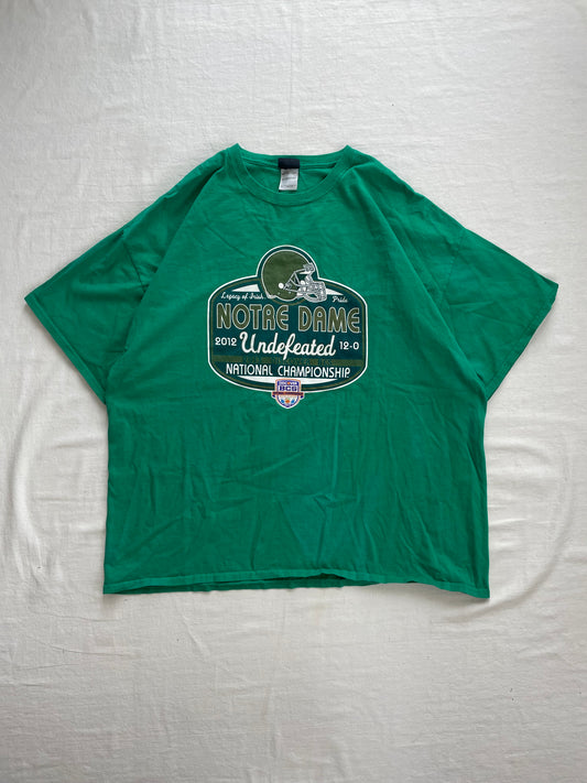 2013 Notre Dame Green National Championship Tee 2XL/3XL