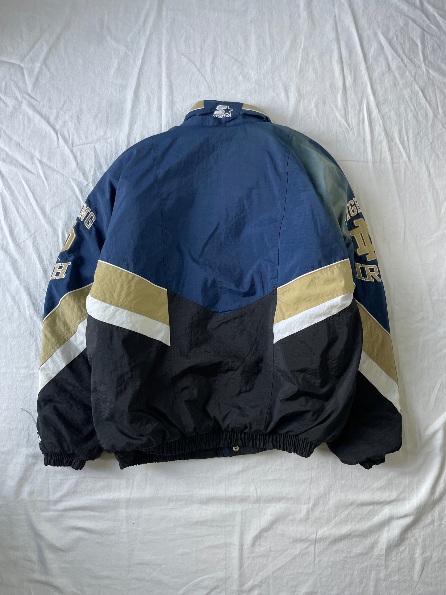 Vintage Notre Dame Starter Puffer Jacket XLarge