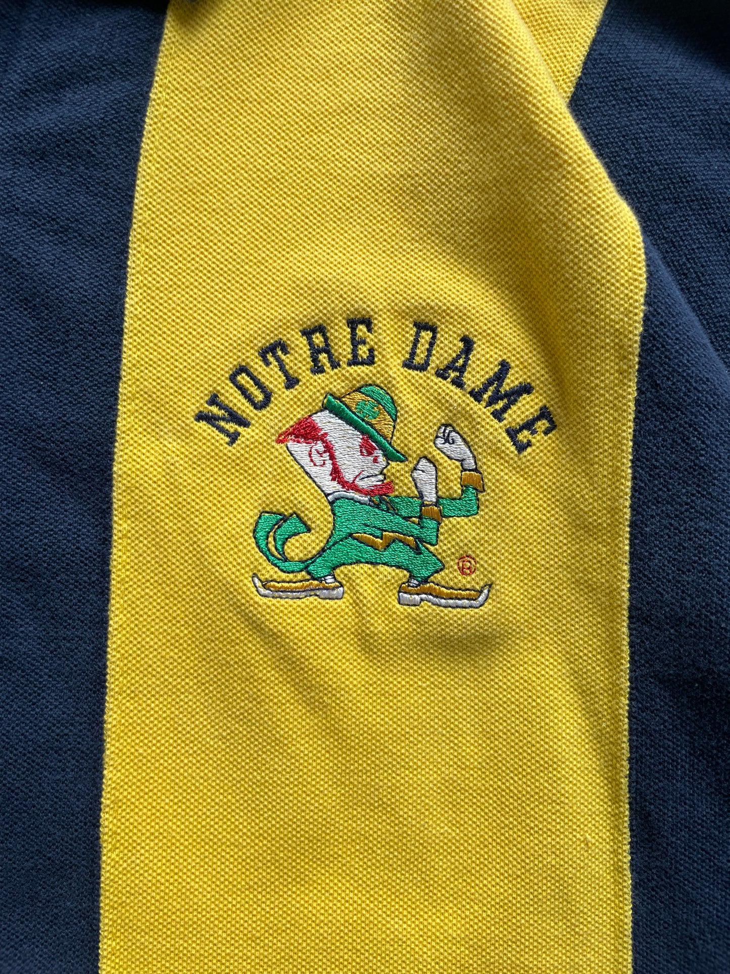 Vintage Notre Dame Rugby Polo Large/XLarge