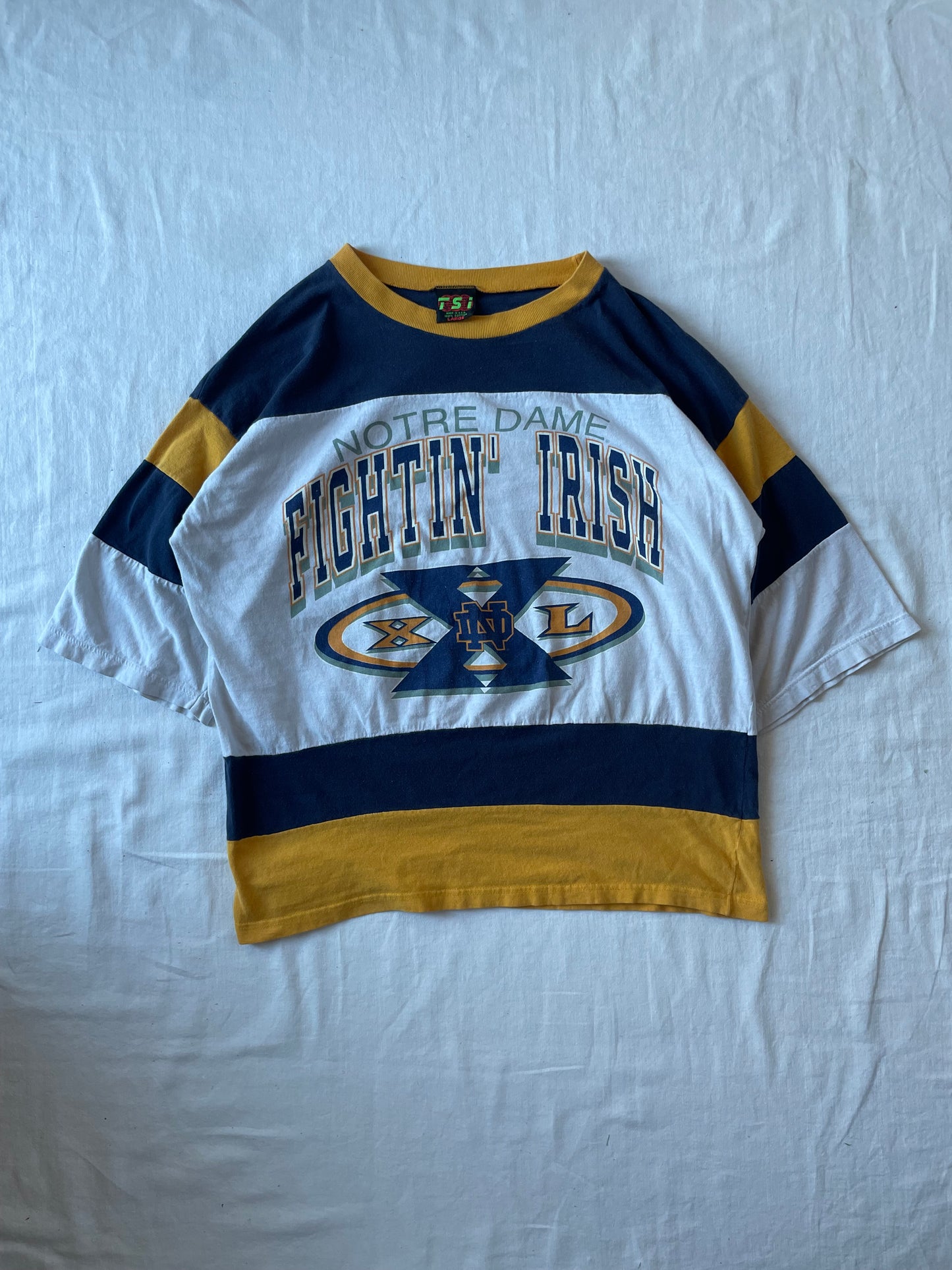 Vintage Notre Dame Hockey Jersey Shirt Large