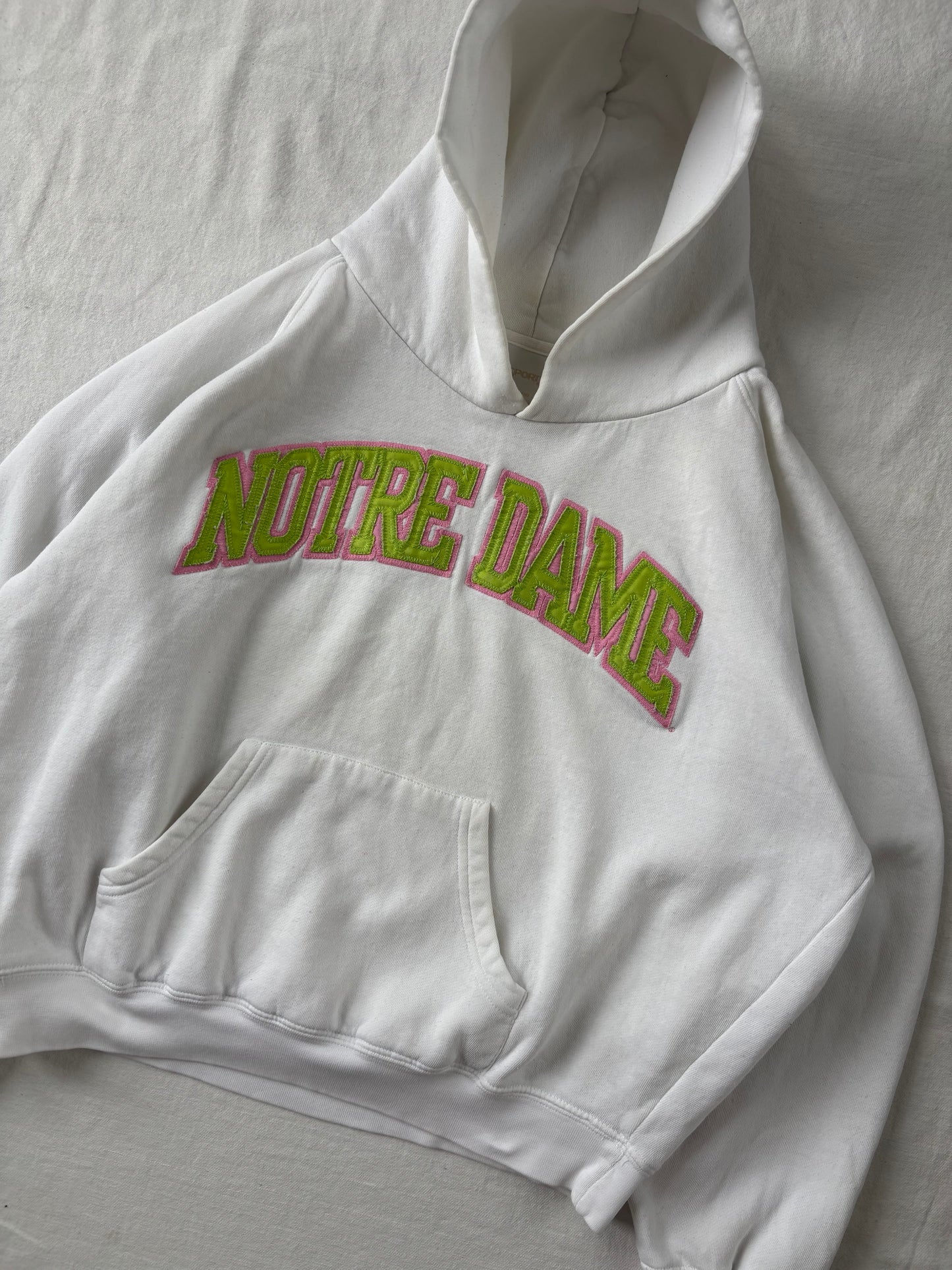 Vintage Notre Dame Hoodie Womens Large