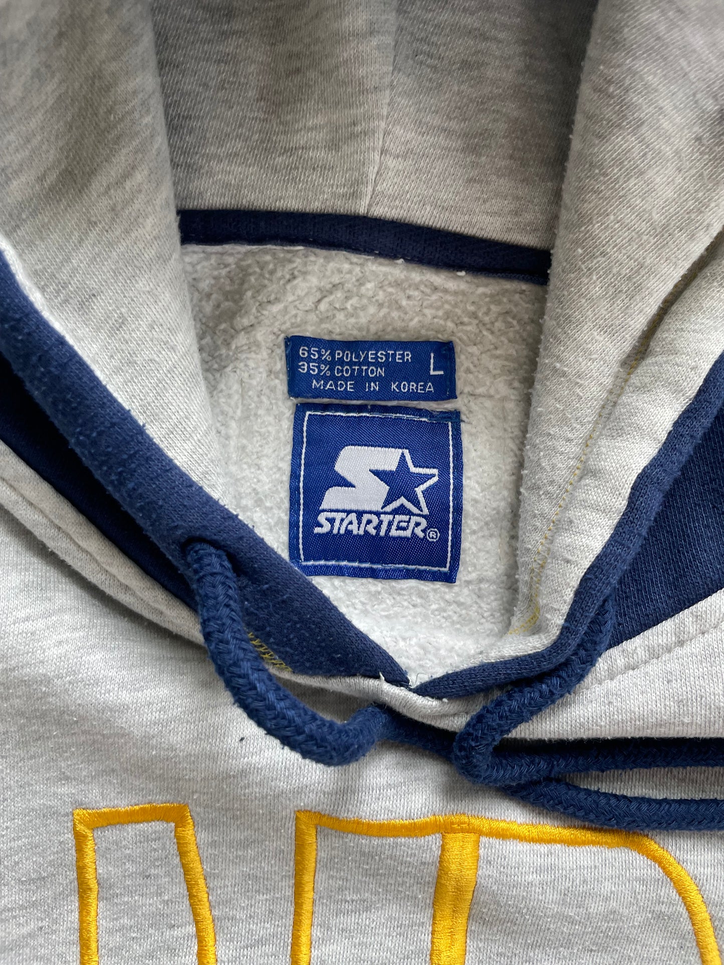 Vintage Notre Dame Starter Hoodie Large