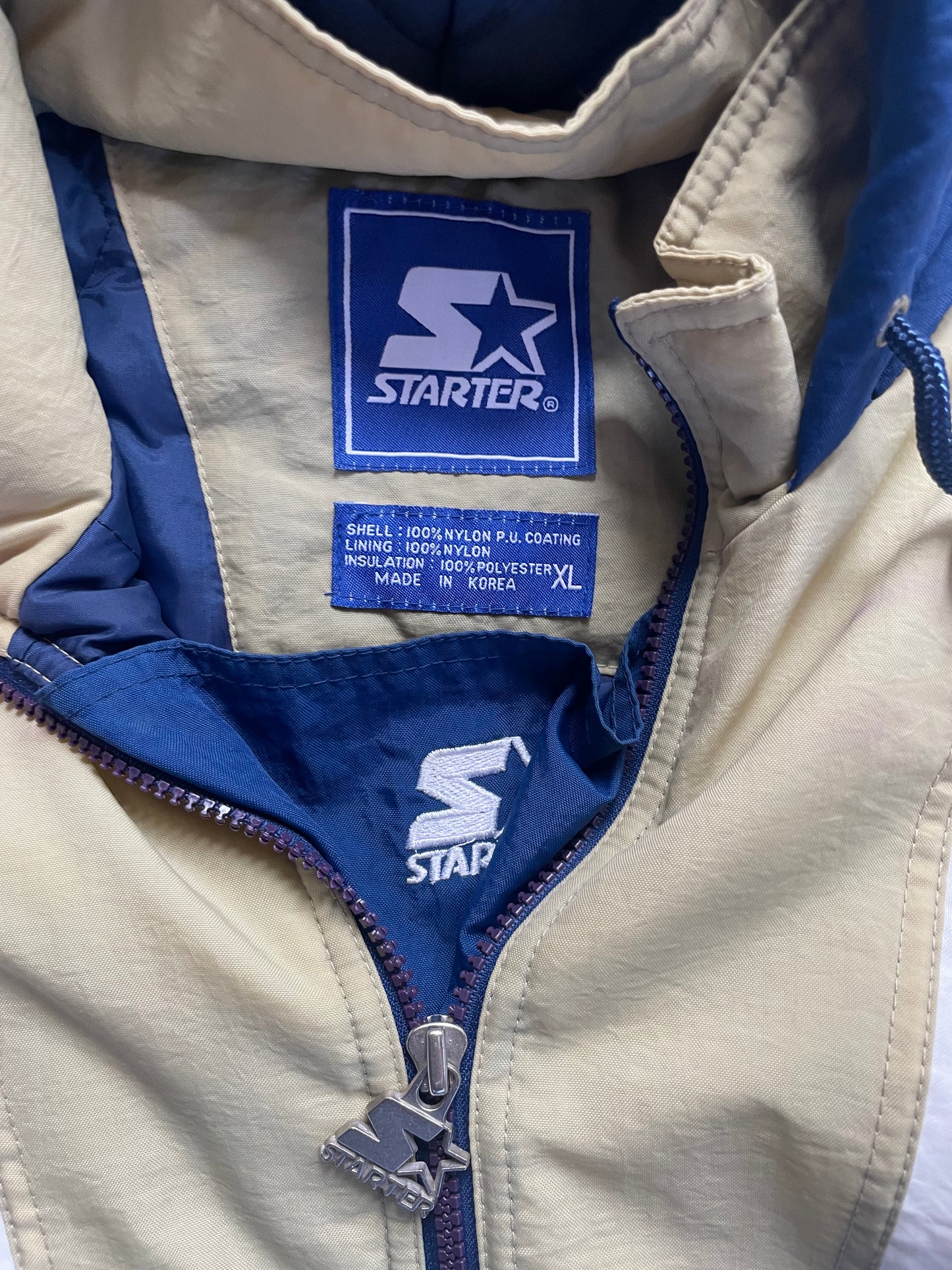 Vintage Notre Dame Starter Puffer Jacket XLarge