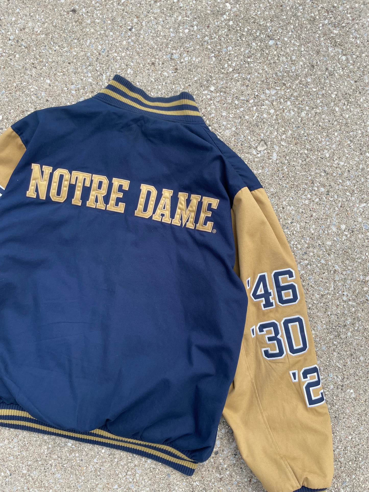 Vintage Notre Dame National Champions Reversible Varsity Jacket XLarge