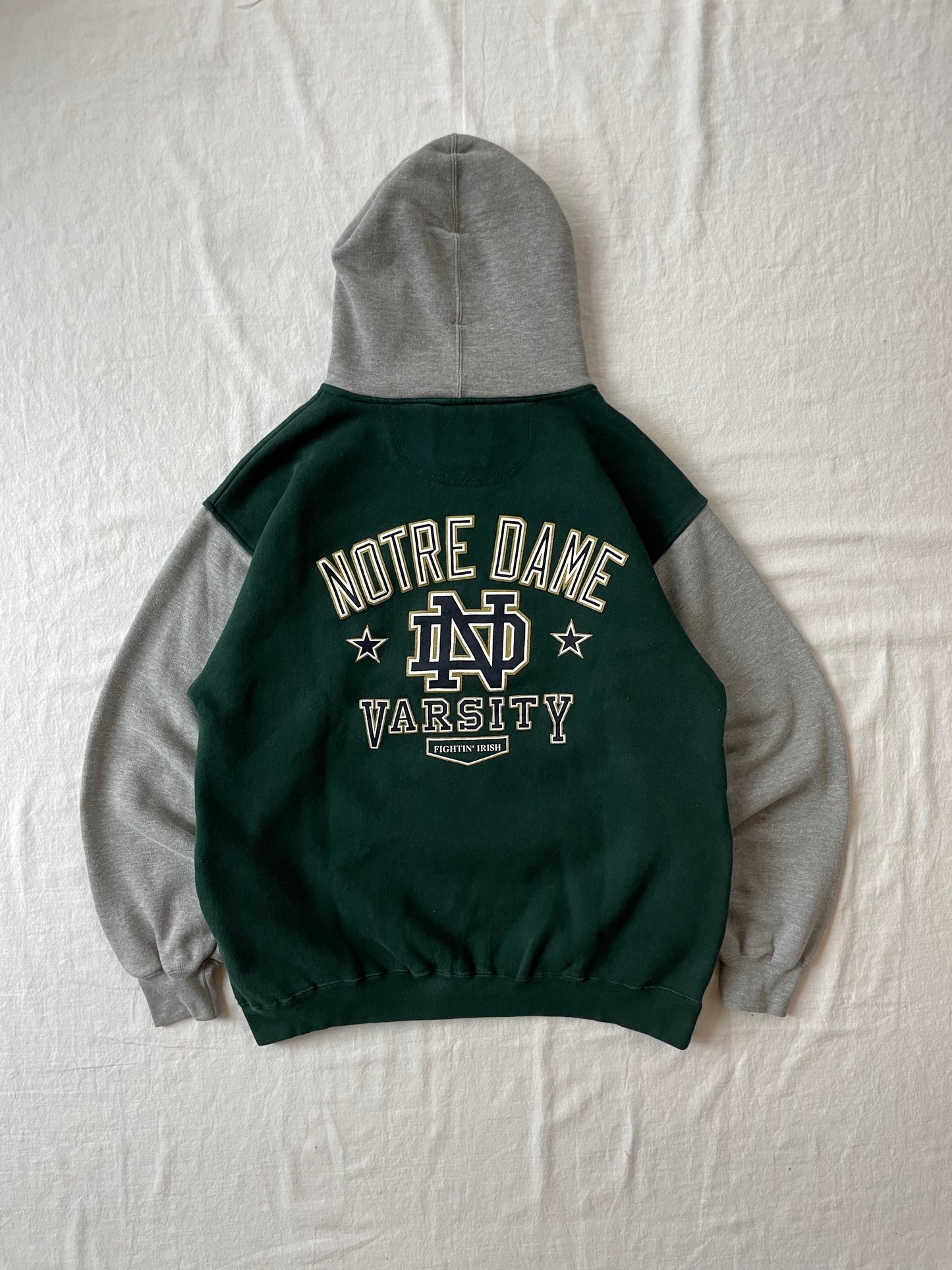 Vintage Notre Dame Hoodie Large