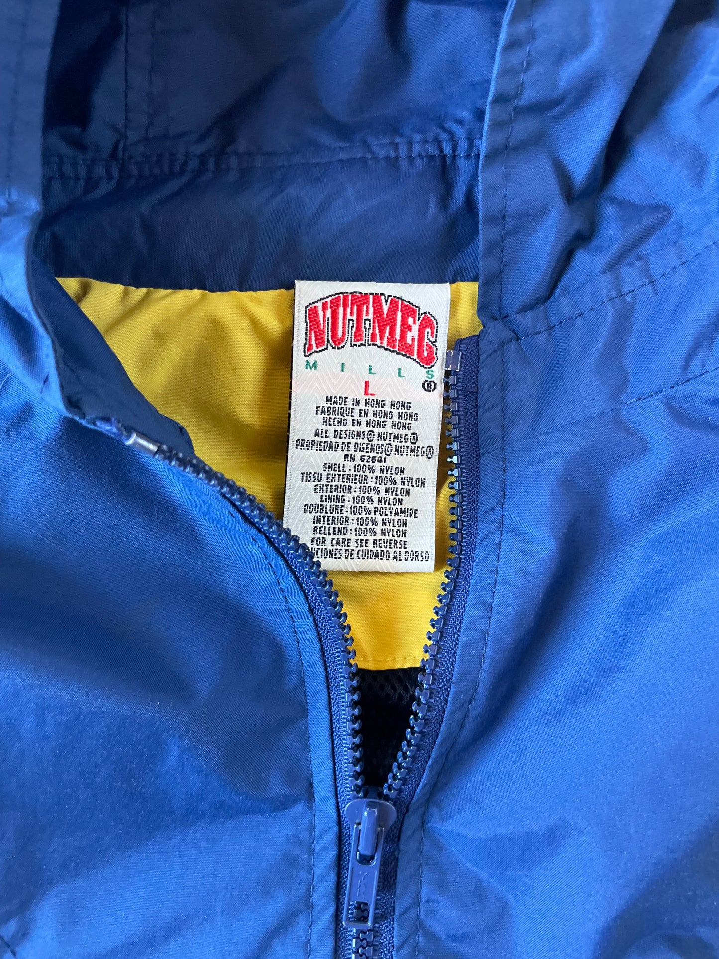 Vintage Notre Dame Windbreaker Jacket Large