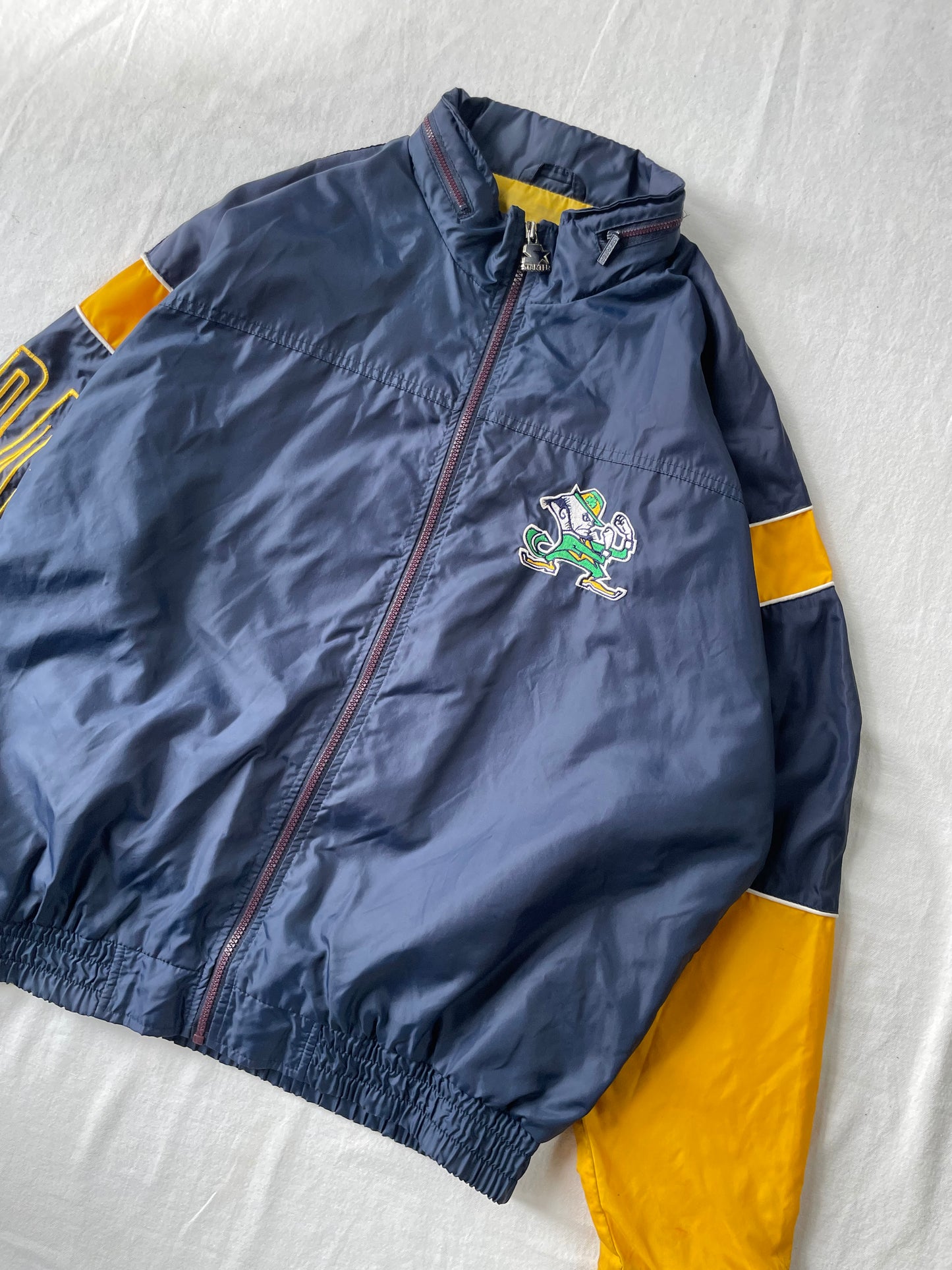 Vintage Notre Dame Windbreaker Jacket XLarge