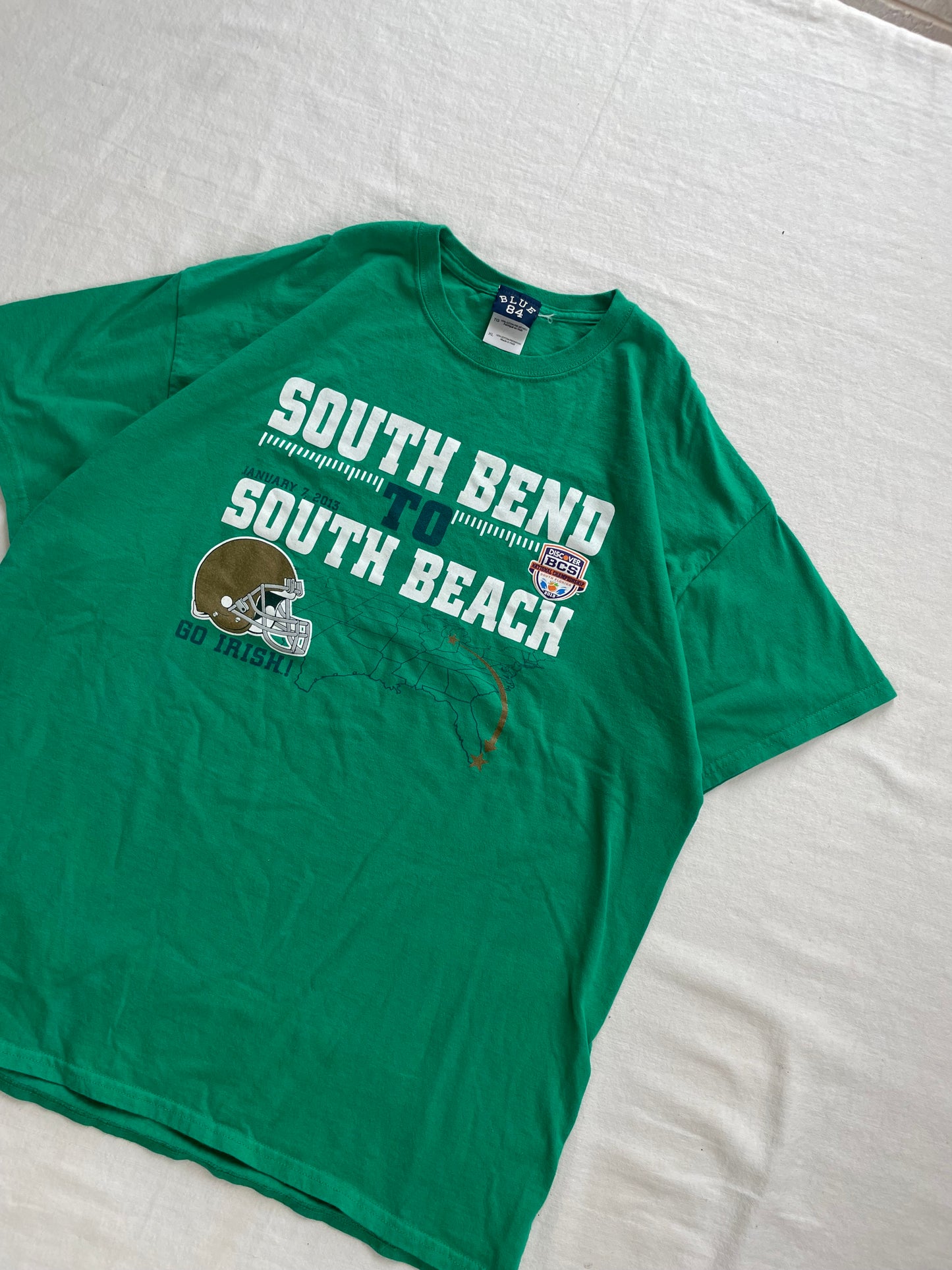 2013 Notre Dame Green Nation Championship Tee XLarge