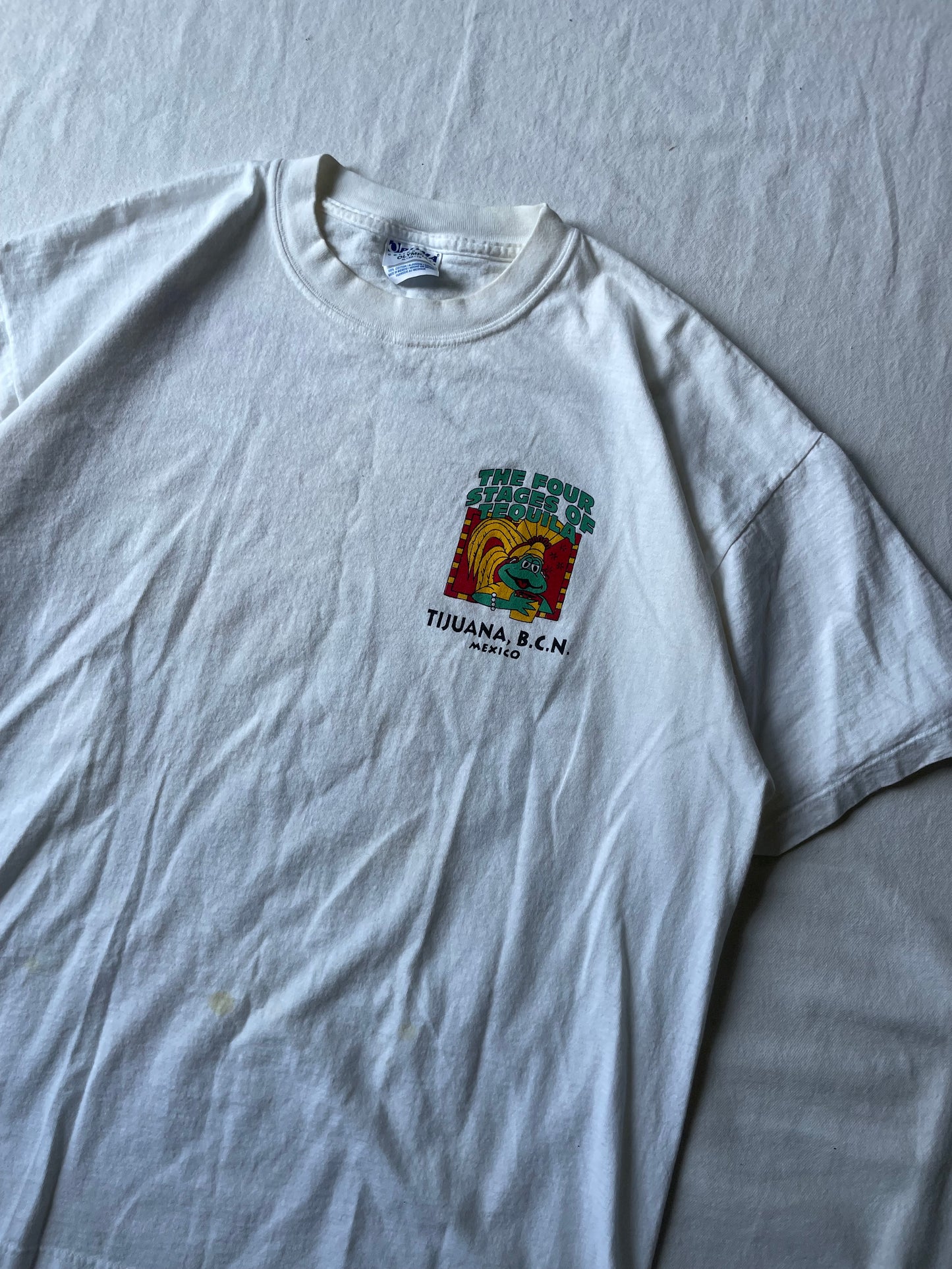 Vintage Four Stages Of Tequila Tee XLarge
