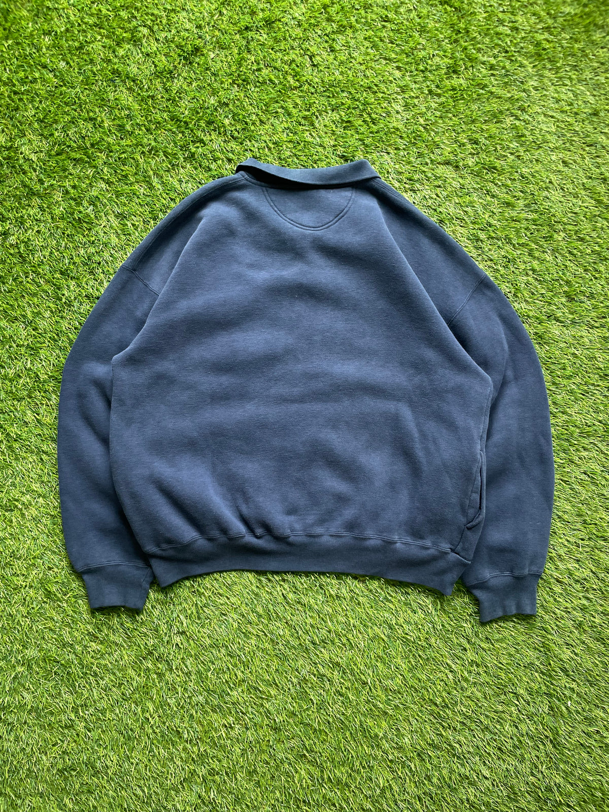 Vintage Notre Dame Rugby Polo Sweatshirt Large
