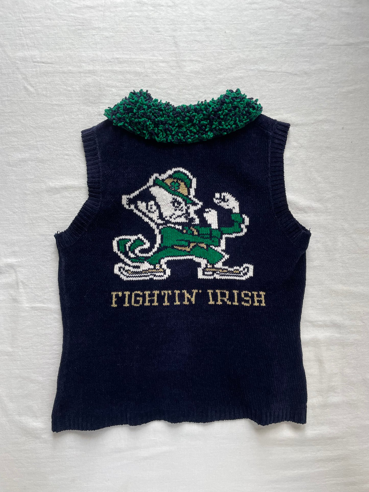 Vintage Notre Dame Sweater Vest Womens Medium
