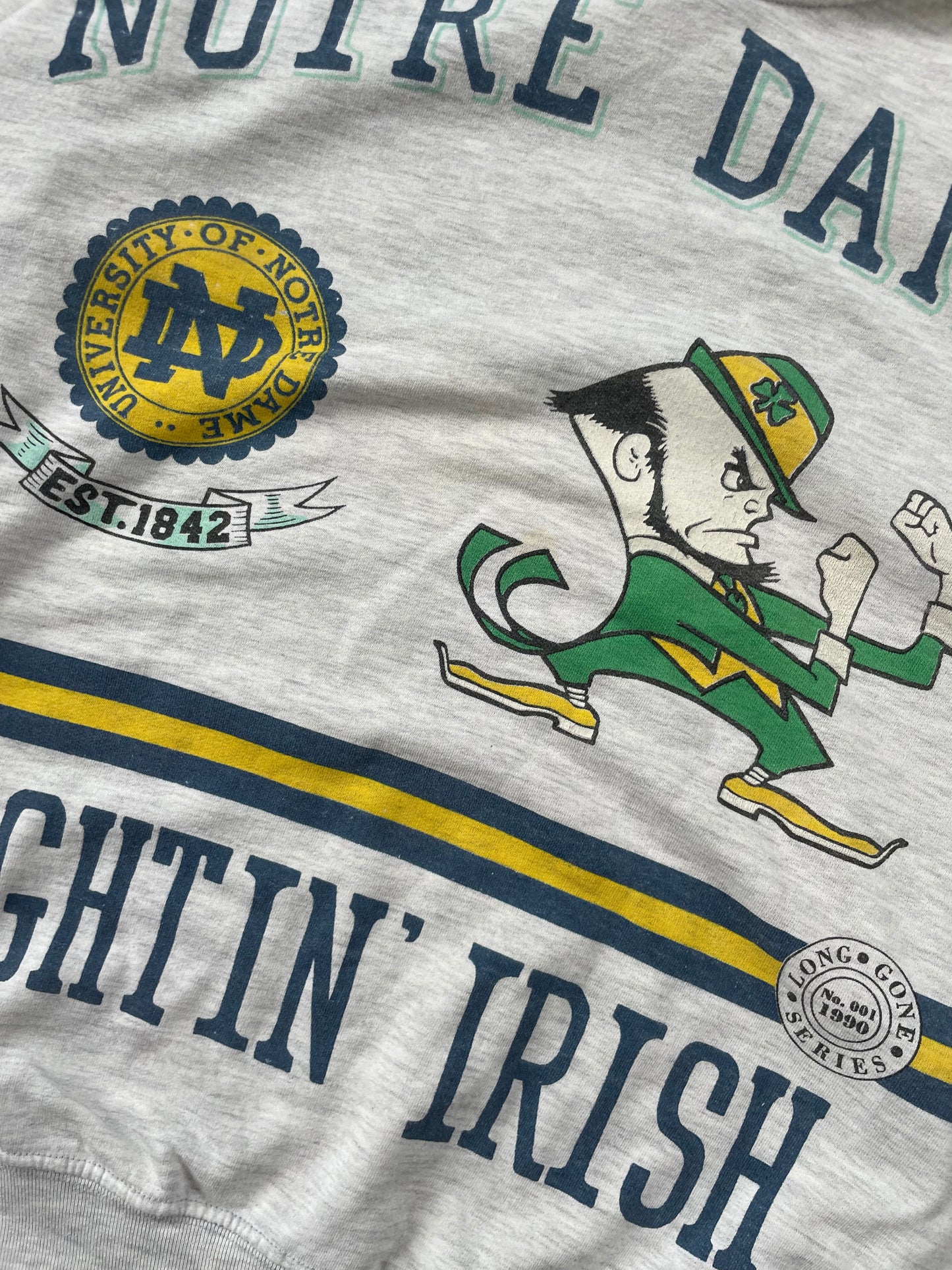 Vintage Notre Dame National Champions Fightin’ Irish Crewneck Large