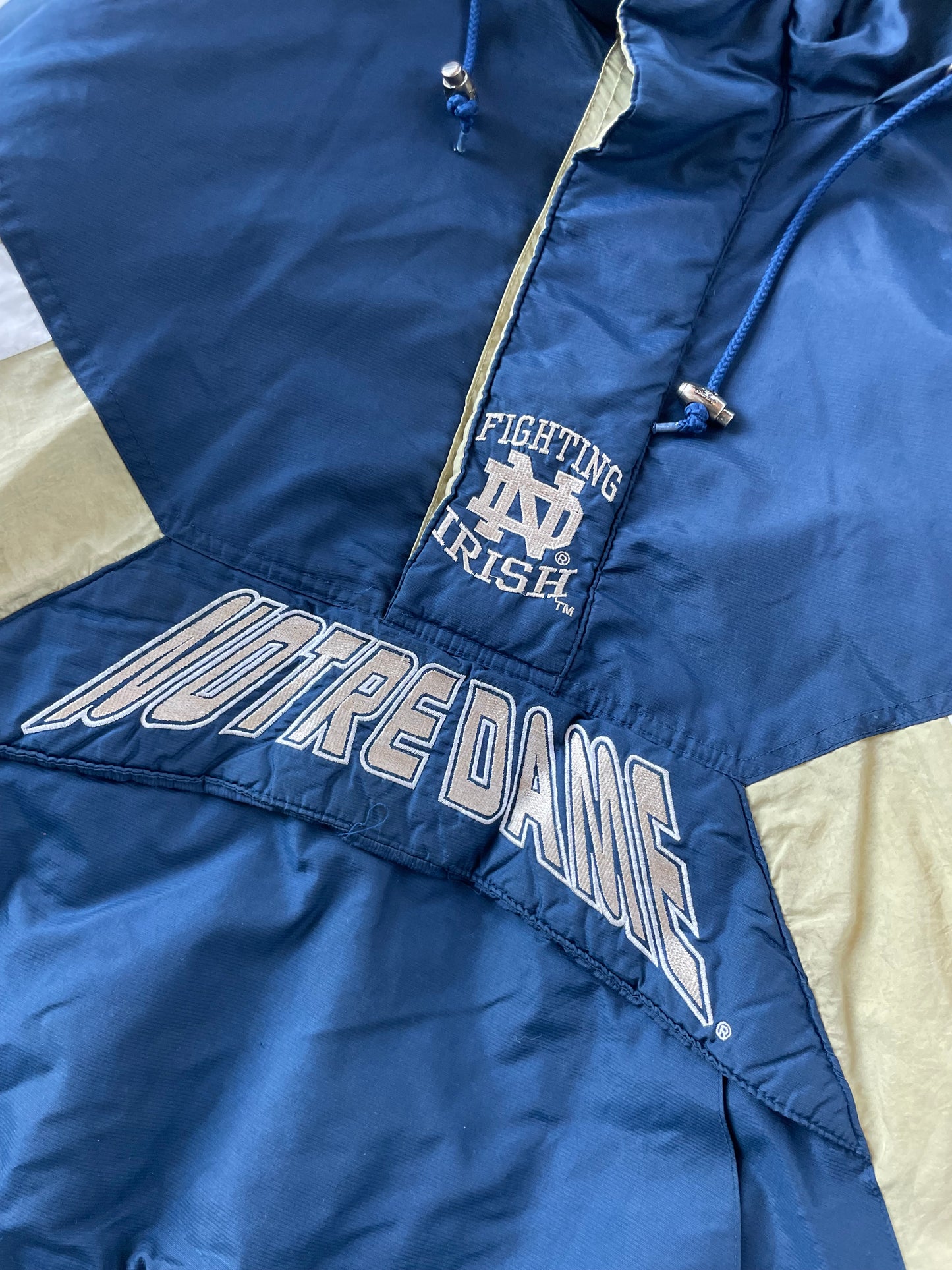 Vintage Notre Dame Starter Puffer Jacket XLarge