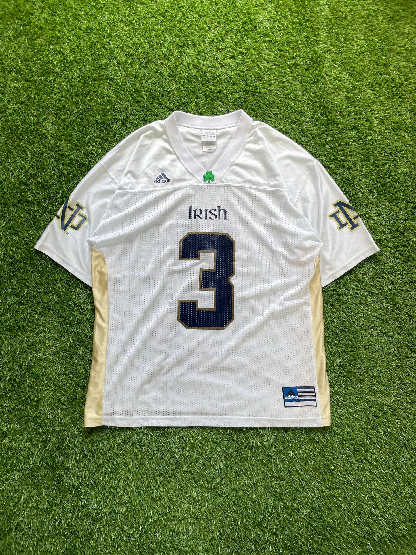 Vintage Notre Dame #3 Football Jersey Large