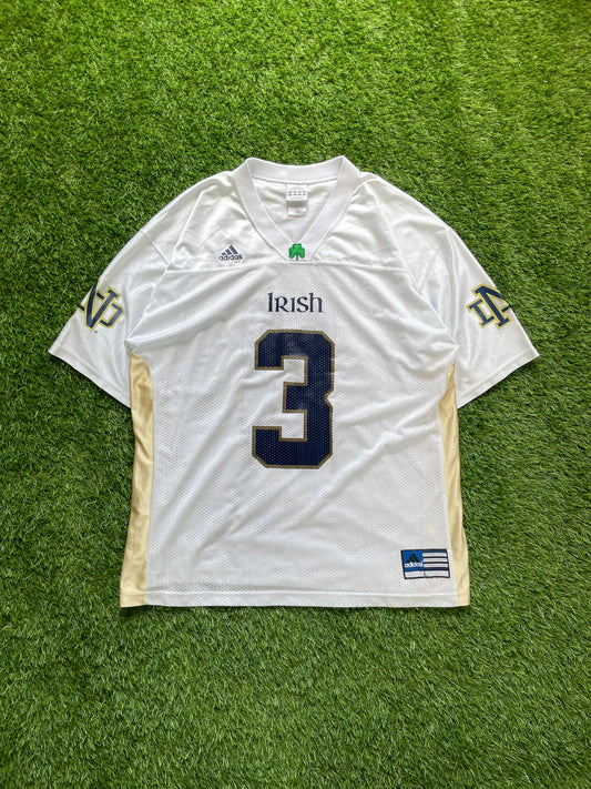 Vintage Notre Dame #3 Football Jersey Large