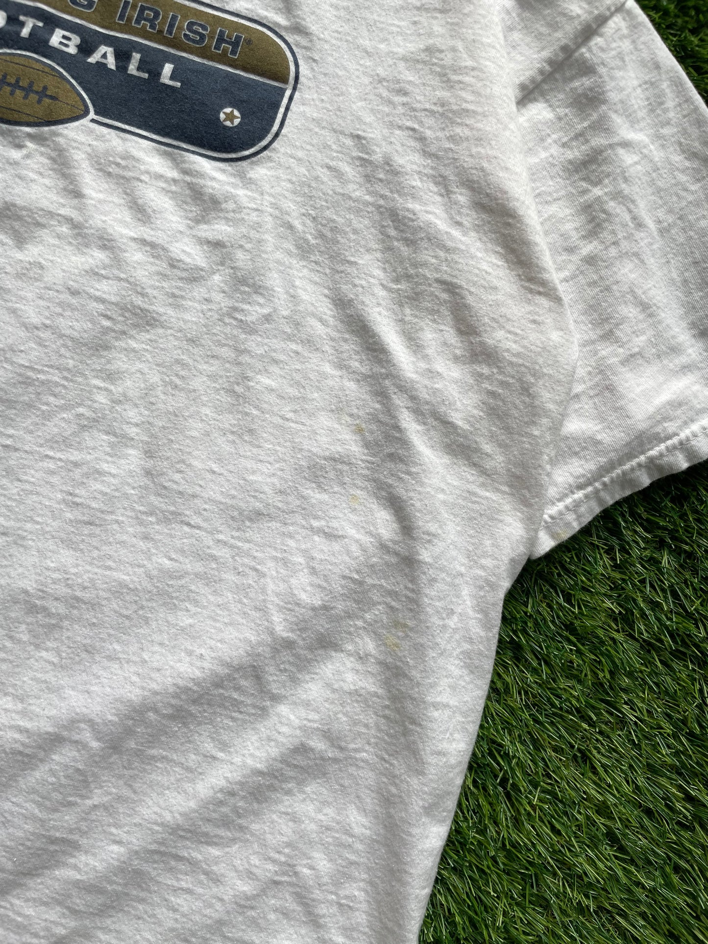 Vintage Notre Dame Football Adidas Tee XLarge