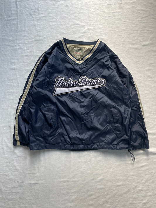 Vintage Notre Dame Pullover Windbreaker Large