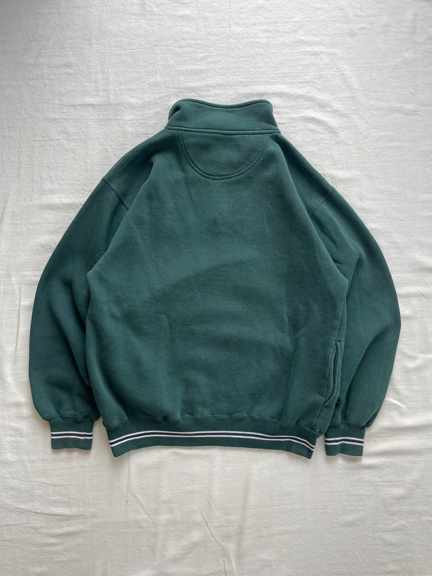Vintage Notre Dame Green Quarter Zip Medium