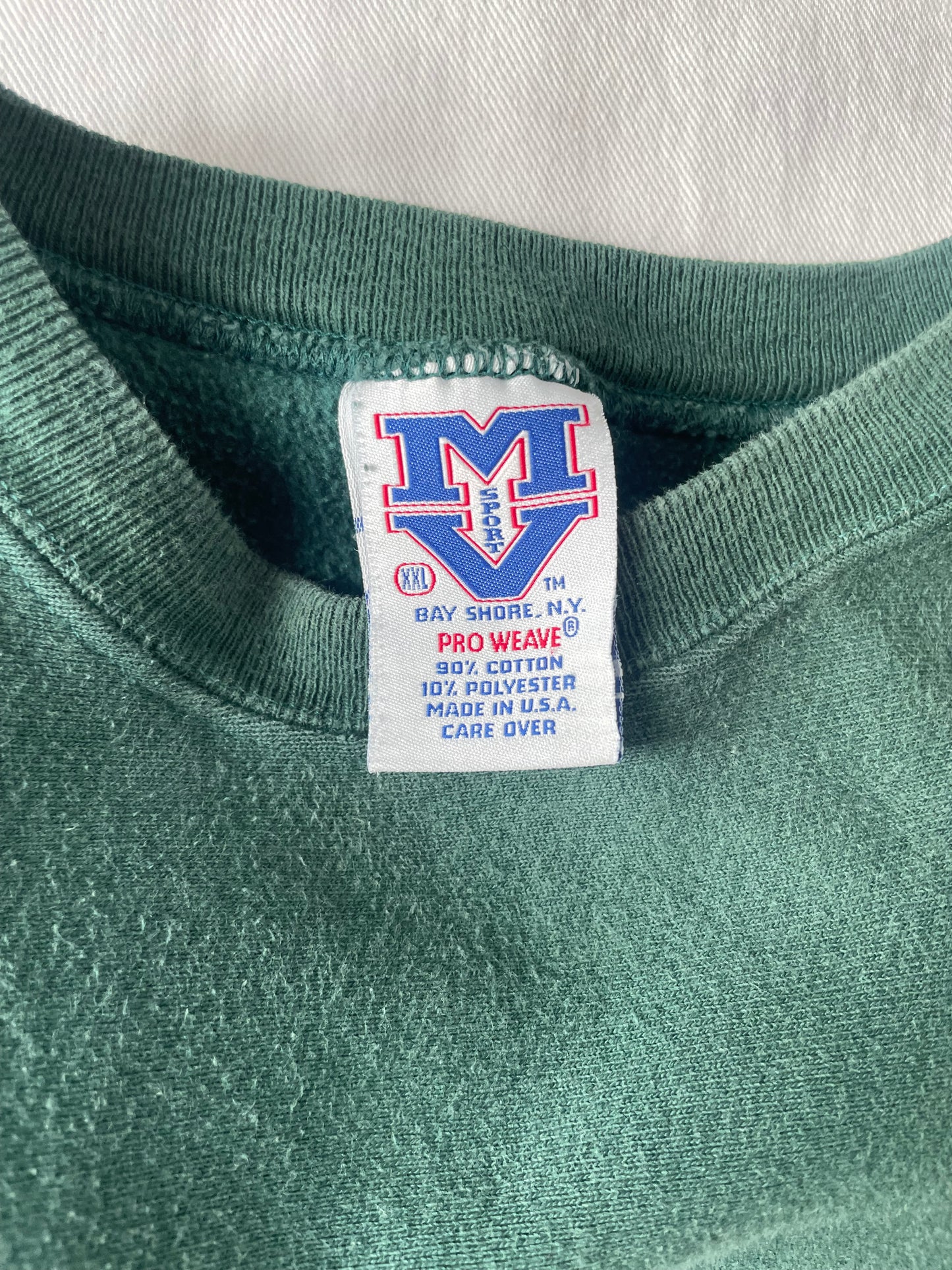 Vintage Notre Dame Green Crewneck XLarge