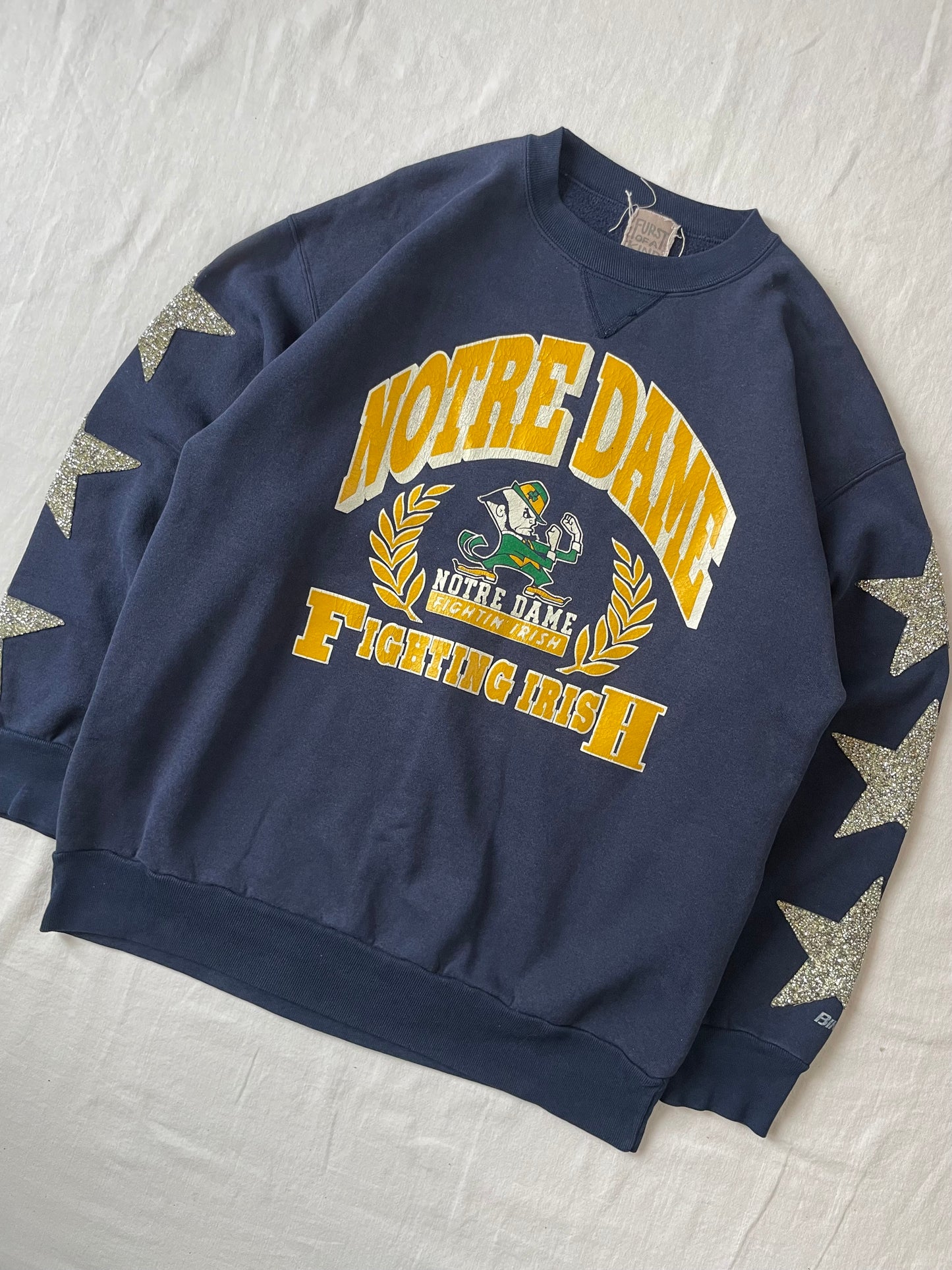 Vintage Notre Dame One Of A Kind Stars Crewneck XLarge