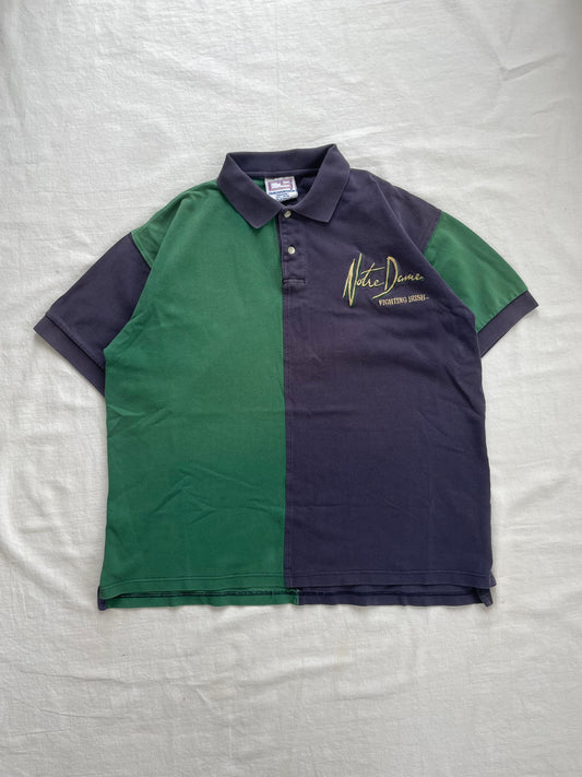 Vintage Notre Dame Fighting Irish Polo Shirt Medium