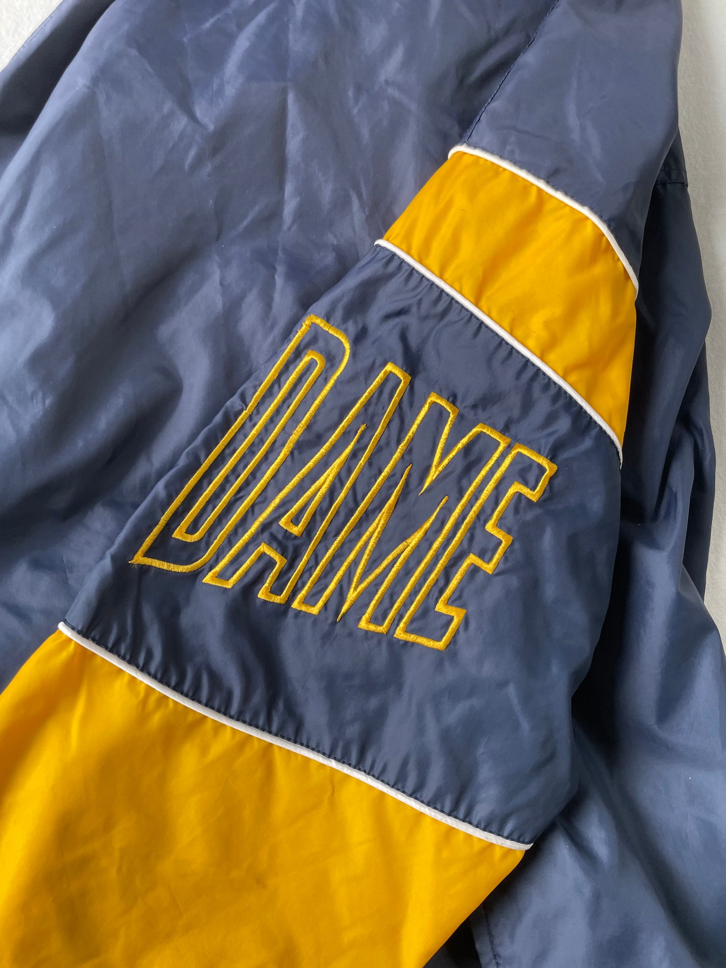 Vintage Notre Dame Windbreaker Jacket XLarge