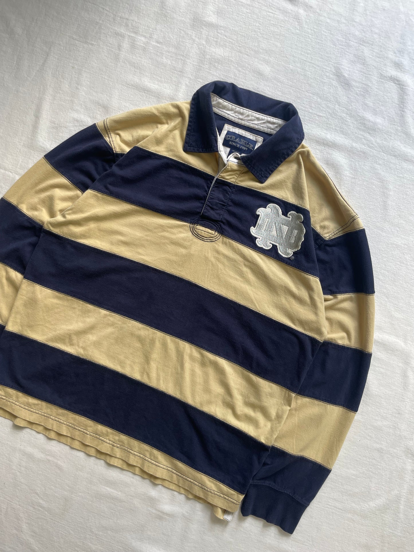 Vintage Notre Dame Irish Rugby Polo Large/XLarge