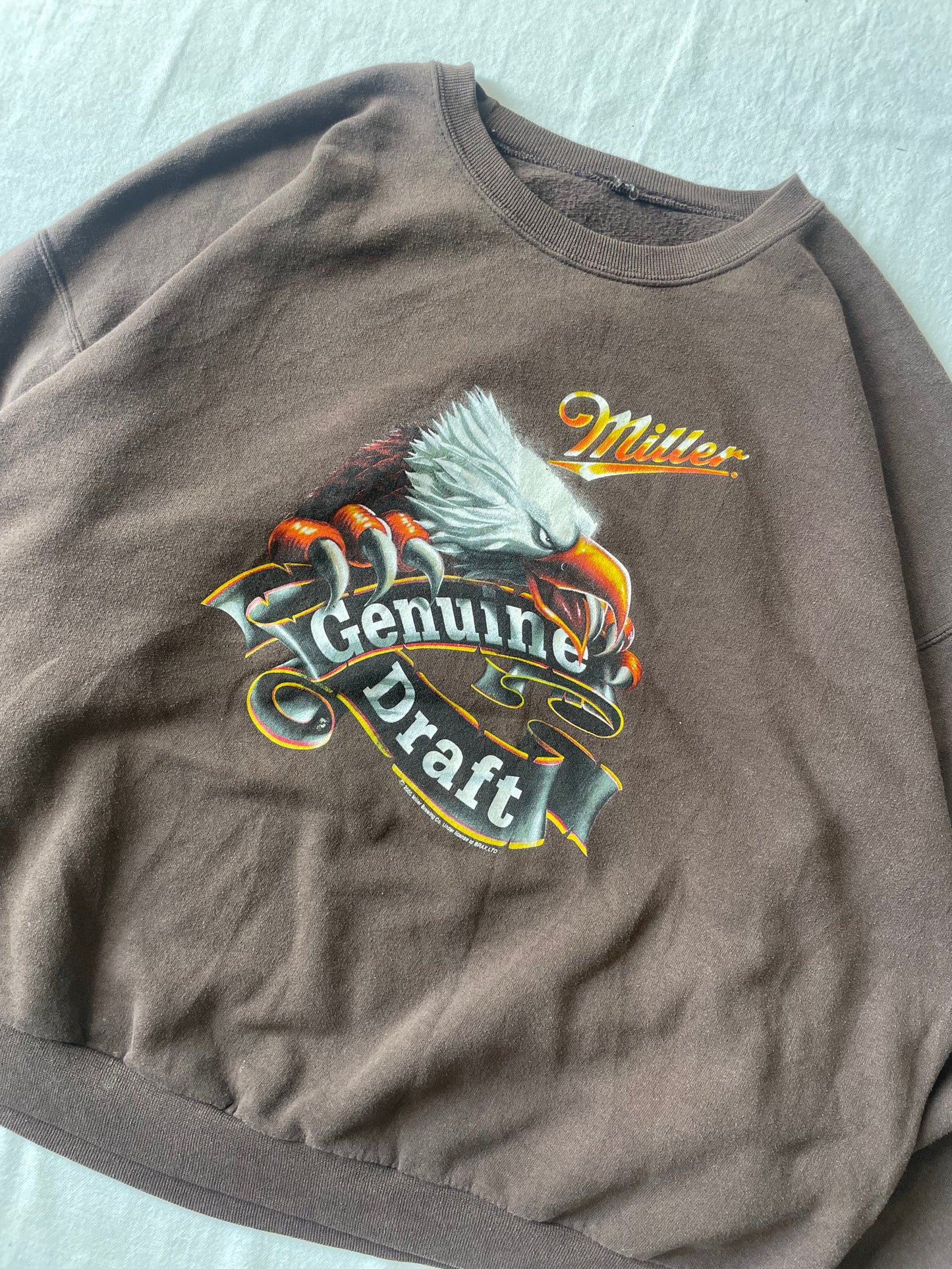 Vintage Miller Genuine Draft Crewneck XLarge
