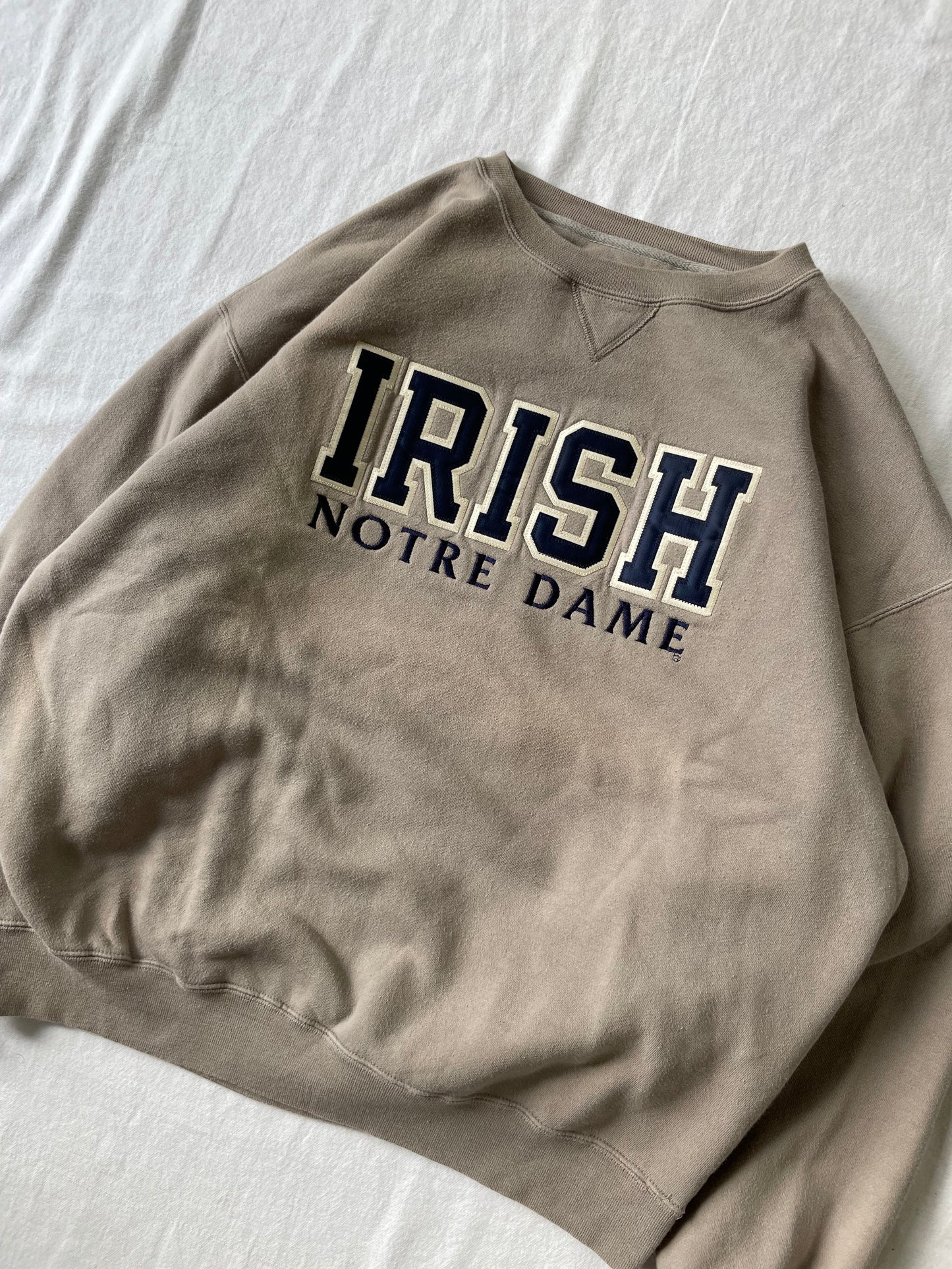 Vintage Notre Dame Irish Crewneck Large