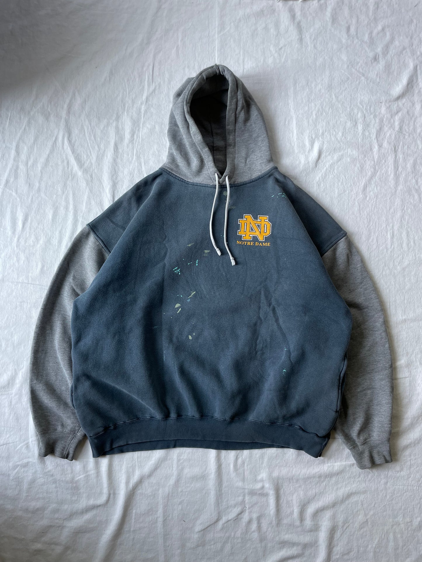 Vintage Notre Dame Varsity Hoodie XLarge