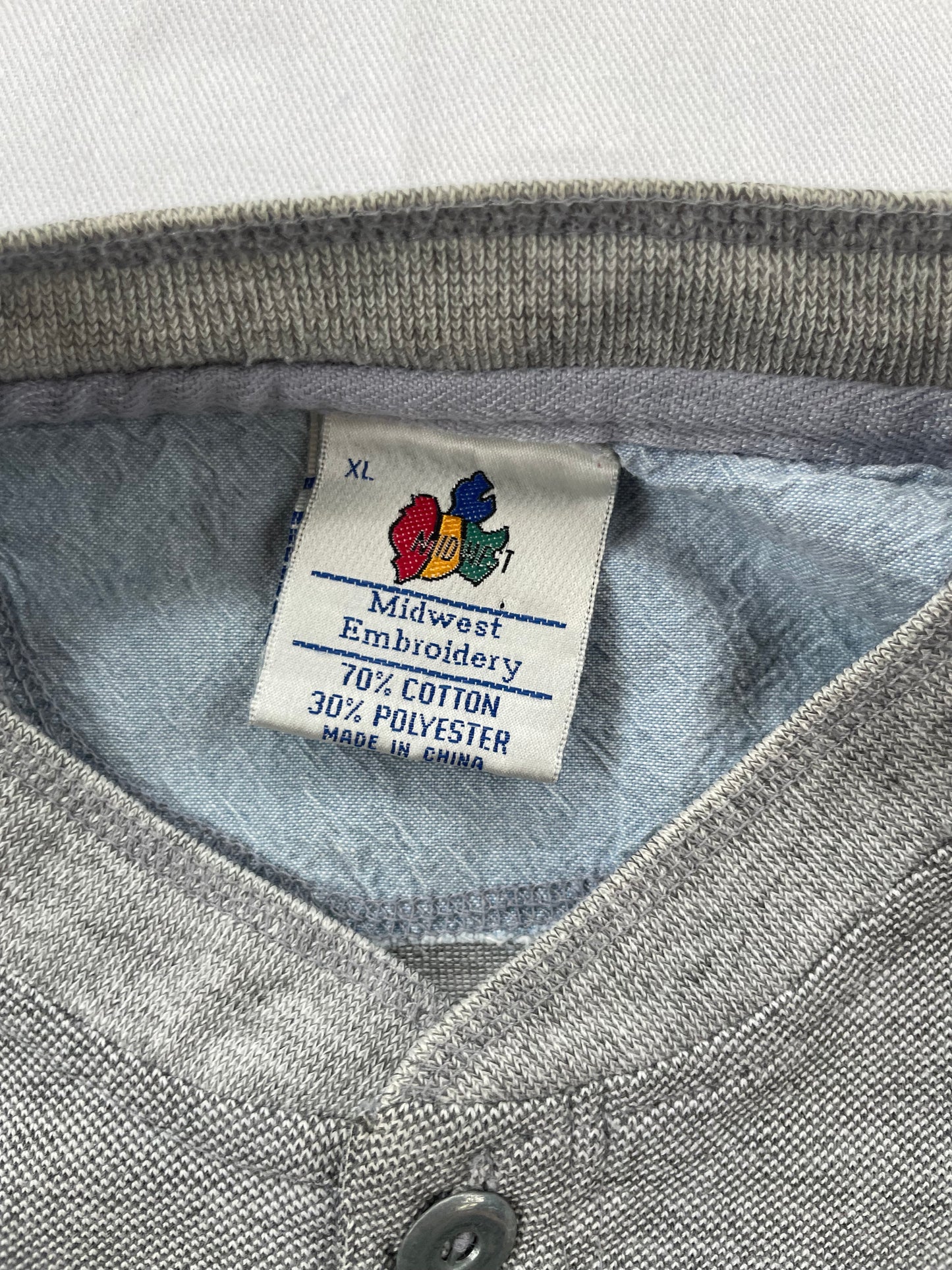 Vintage Notre Dame Henley Crewneck XLarge