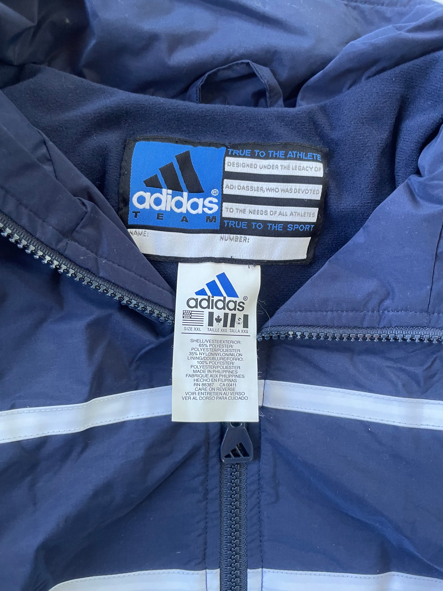 Vintage Notre Dame Adidas Jacket 2XL