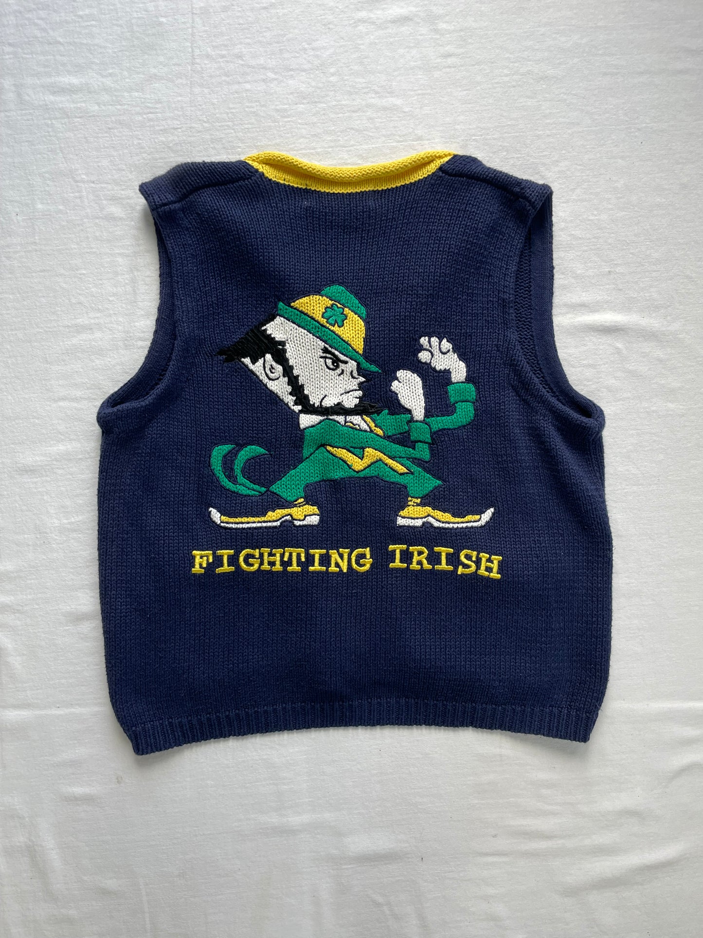 Vintage Notre Dame Sweater Vest XLarge