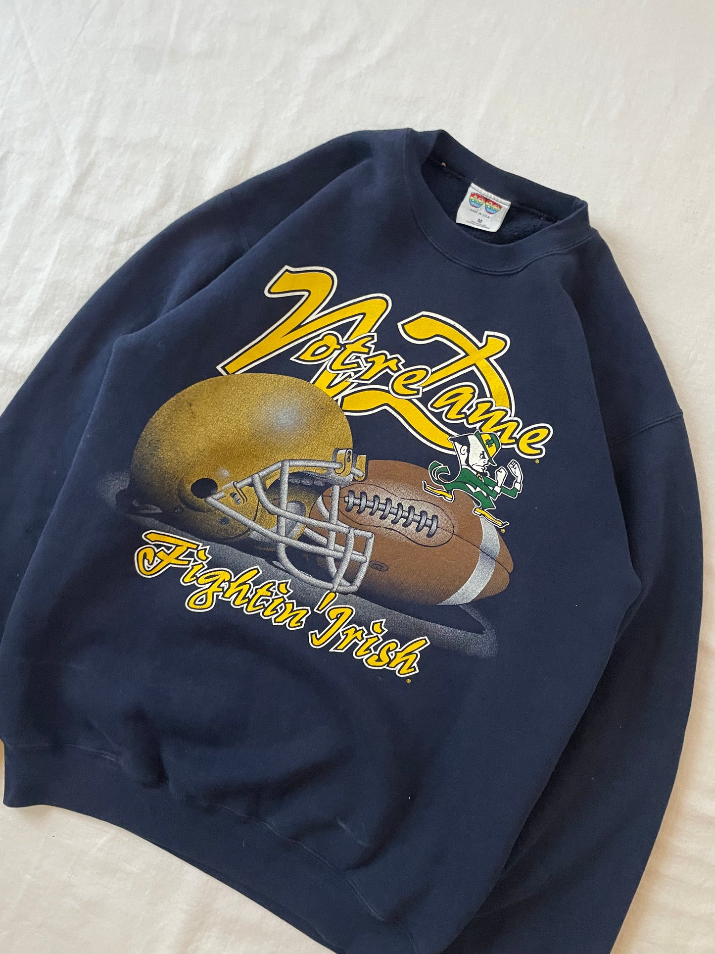 Vintage Notre Dame Football Crewneck Medium