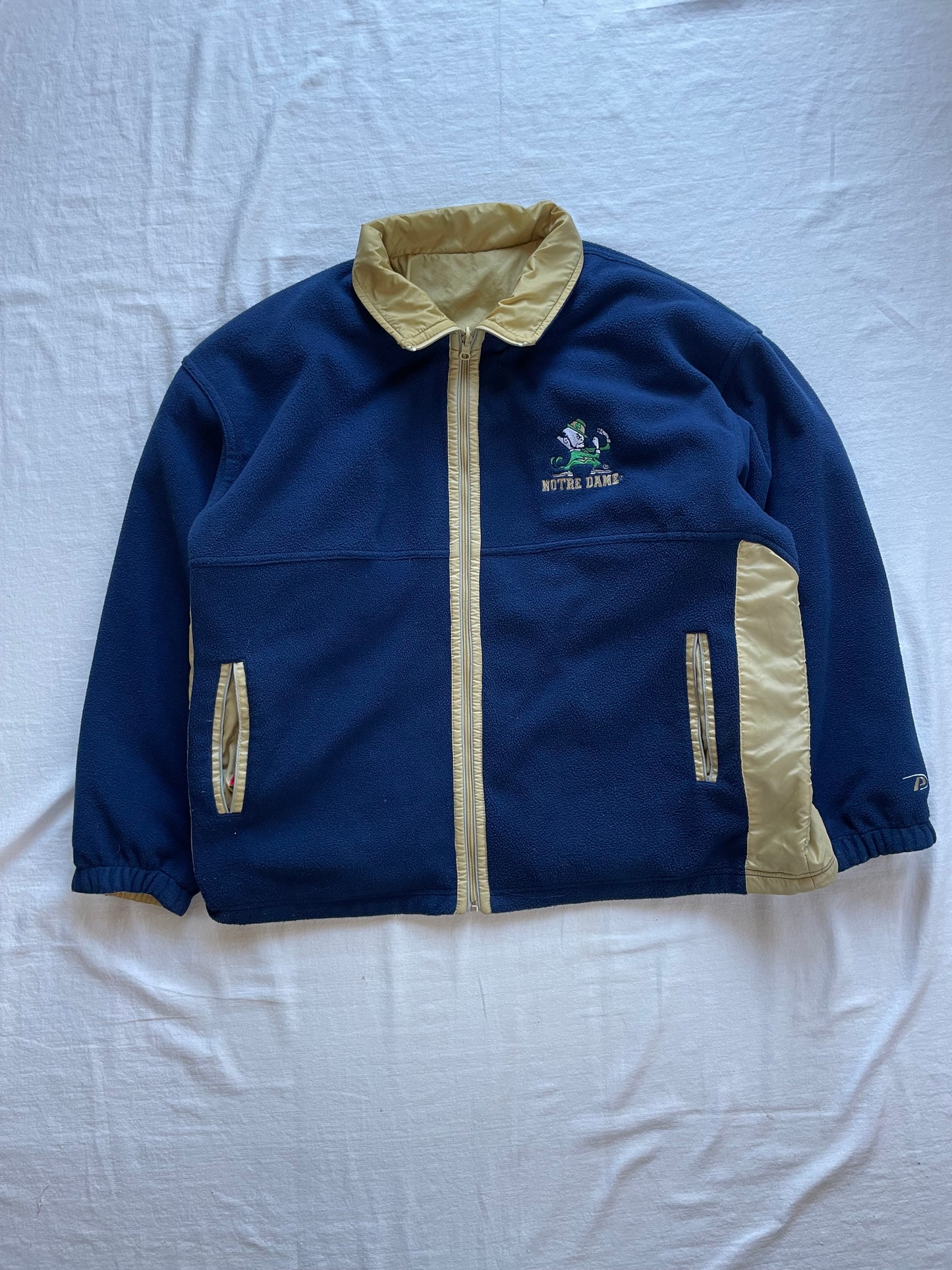 Vintage Notre Dame Reversible Jacket XLarge