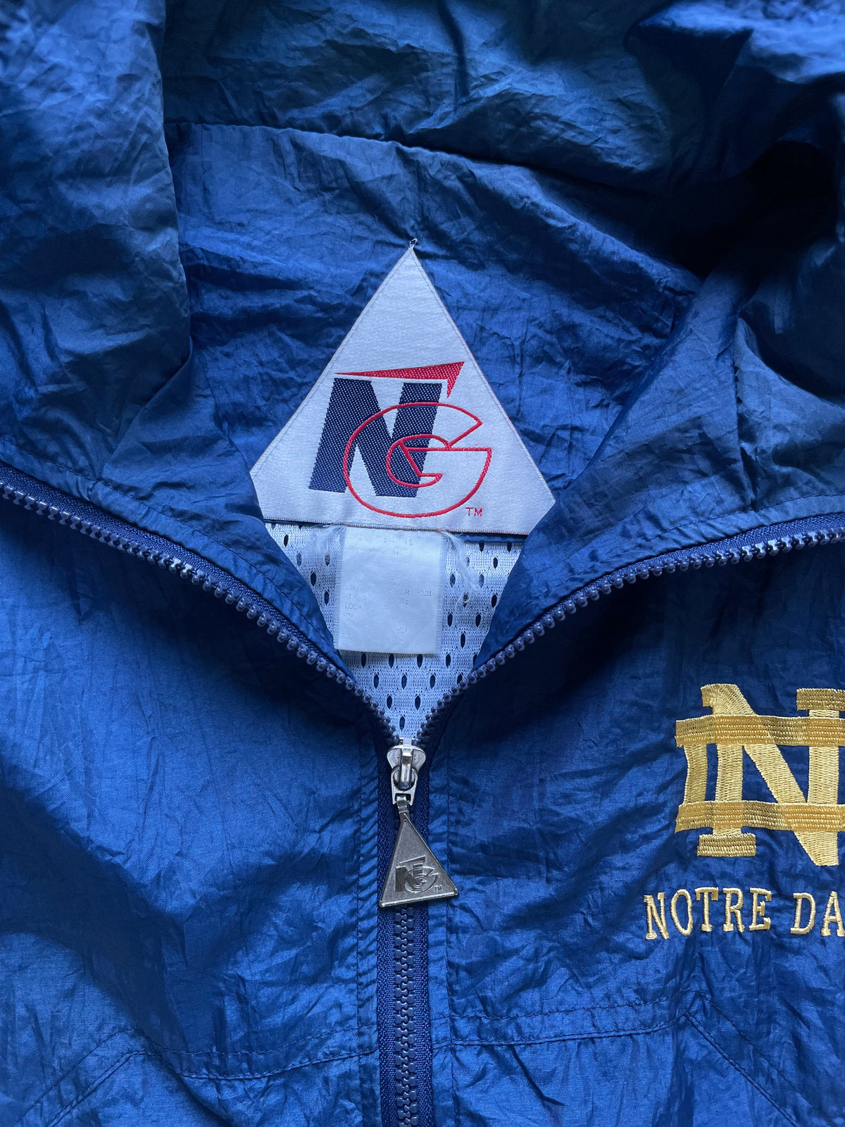 Vintage Notre Dame Tracksuit With Windbreaker and Pants Medium/Large