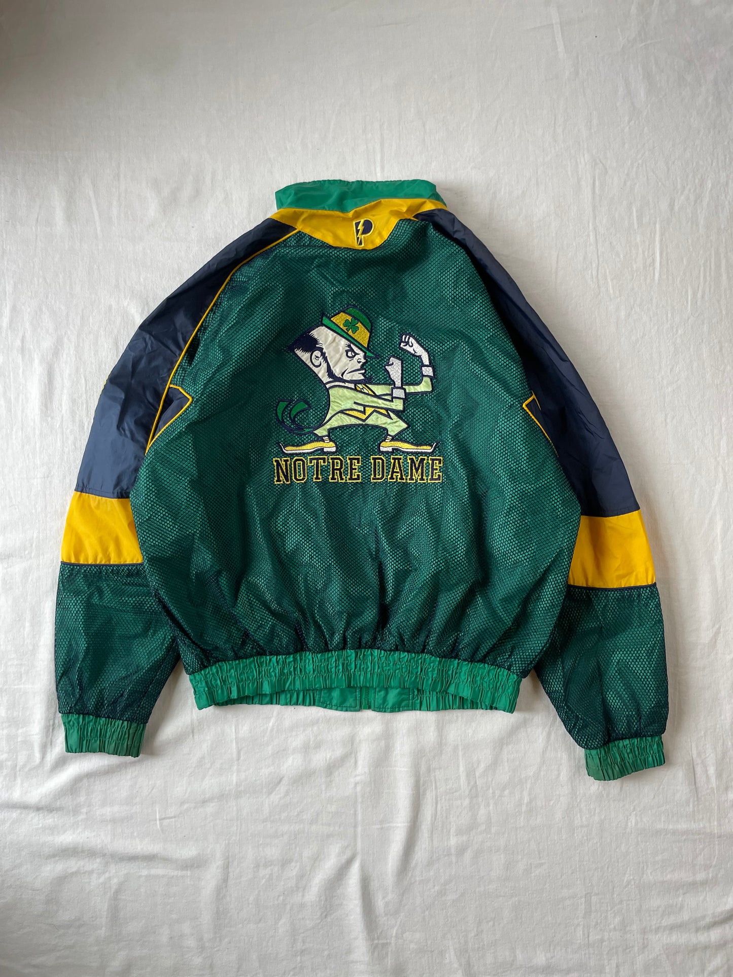 Vintage Notre Dame Windbreaker Jacket XLarge