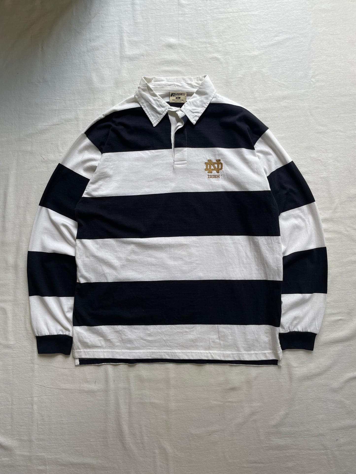 Vintage Notre Dame Rugby Polo XLarge